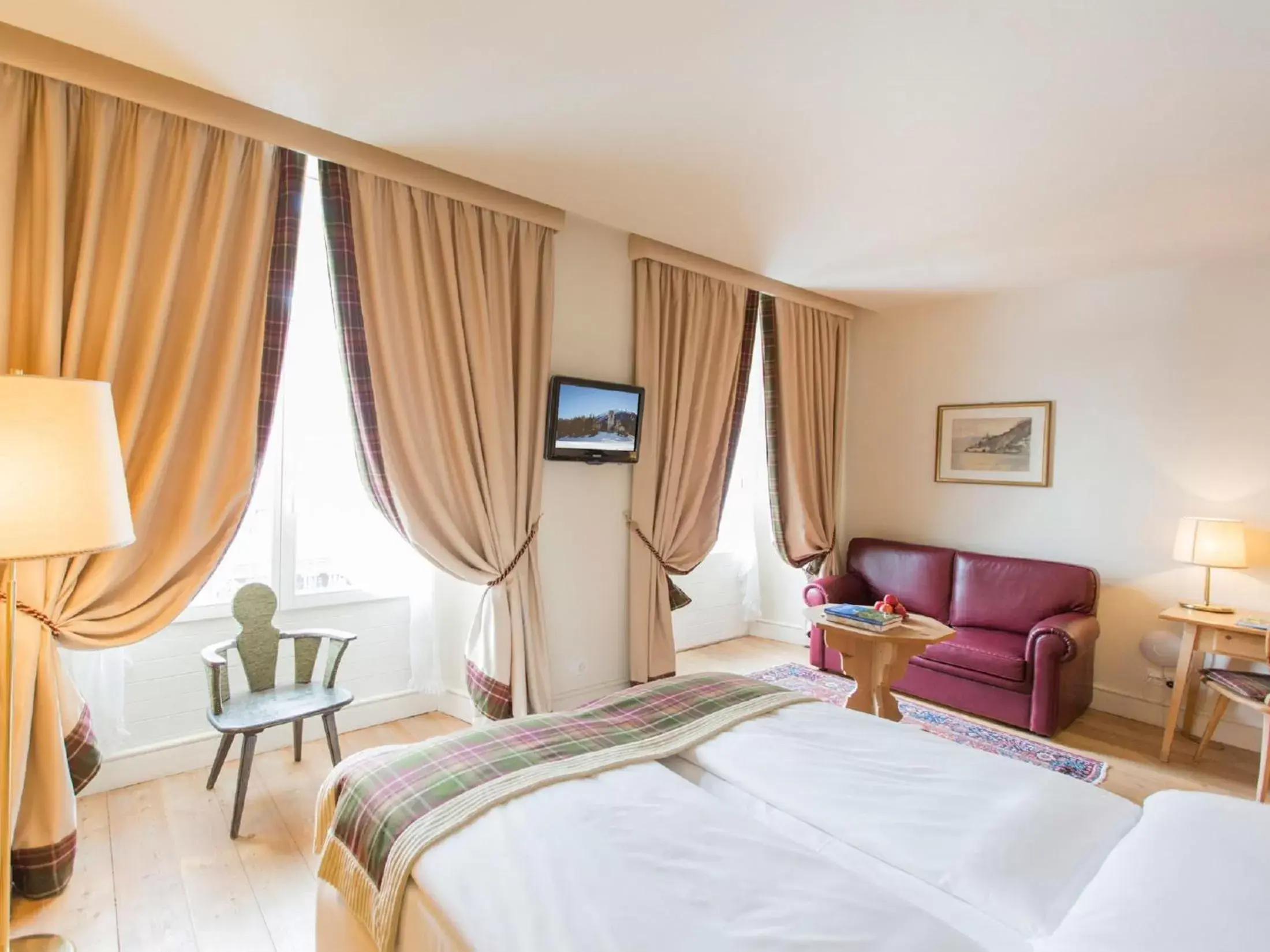 Bed in Hotel Bernina 1865 by Kleos Group Collection Bed in Hotel Bernina 1865 by Kleos Group Collection