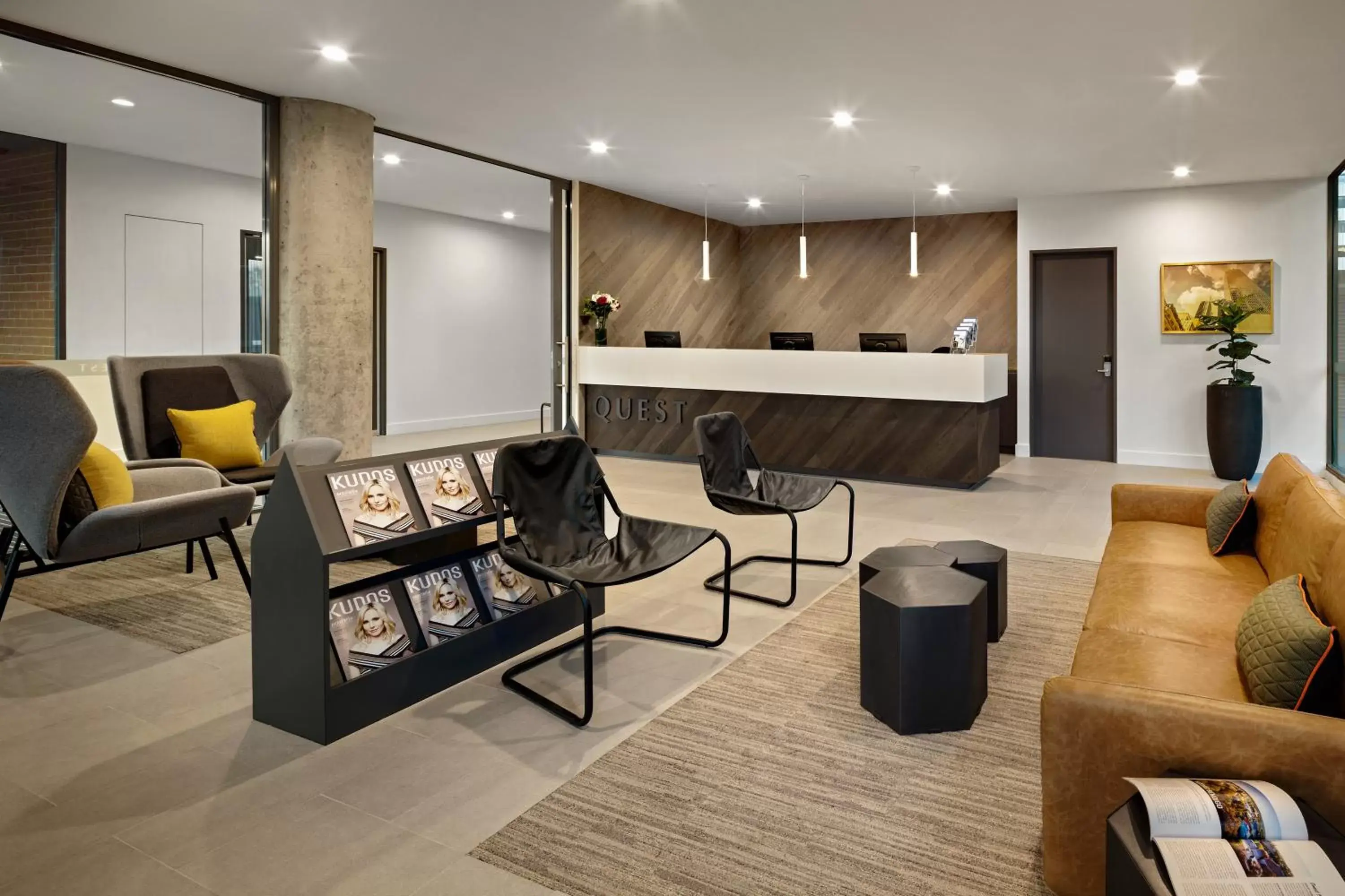 Lobby or reception in Quest Macquarie Park