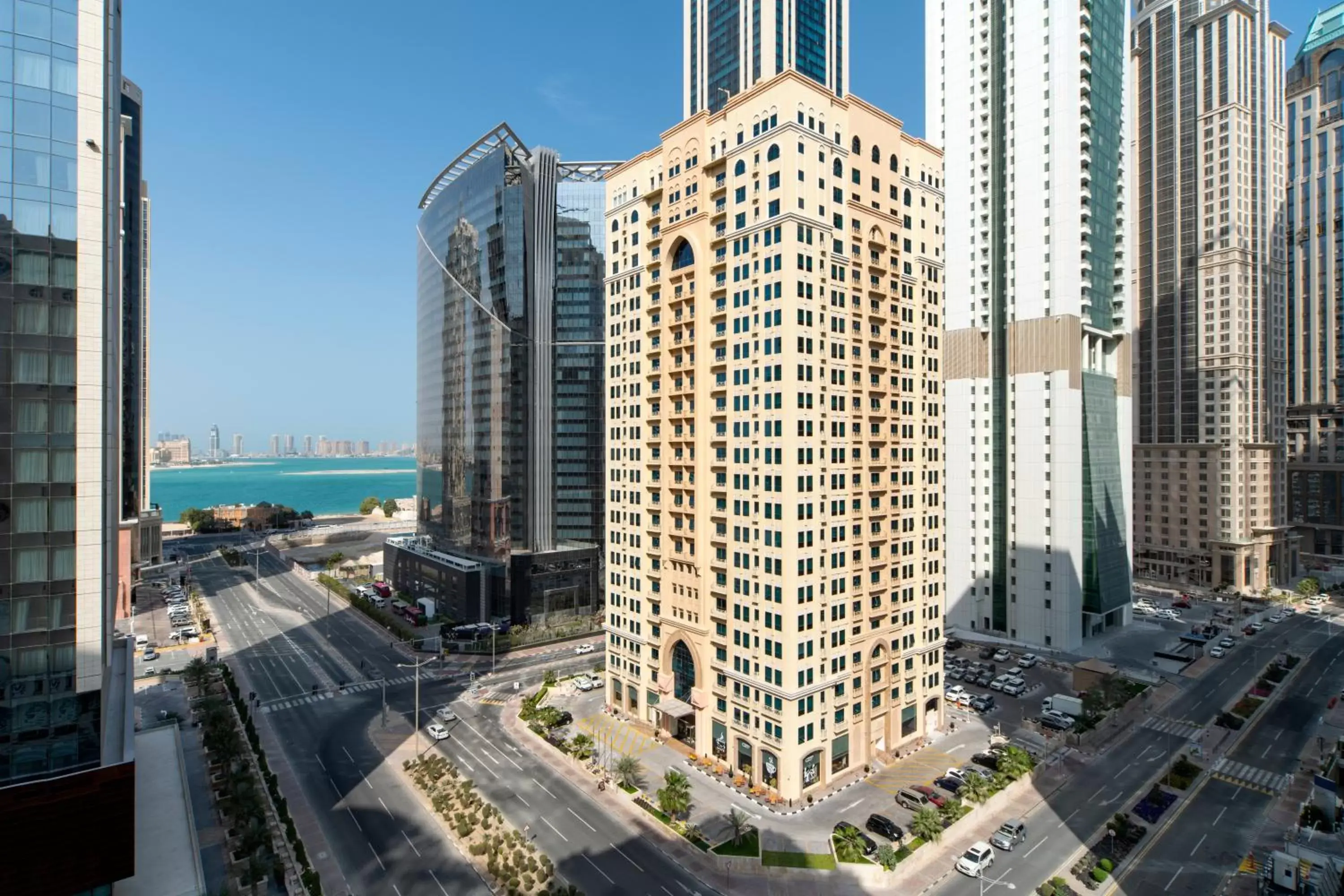 Property building in Marriott Executive Apartments City Center Doha