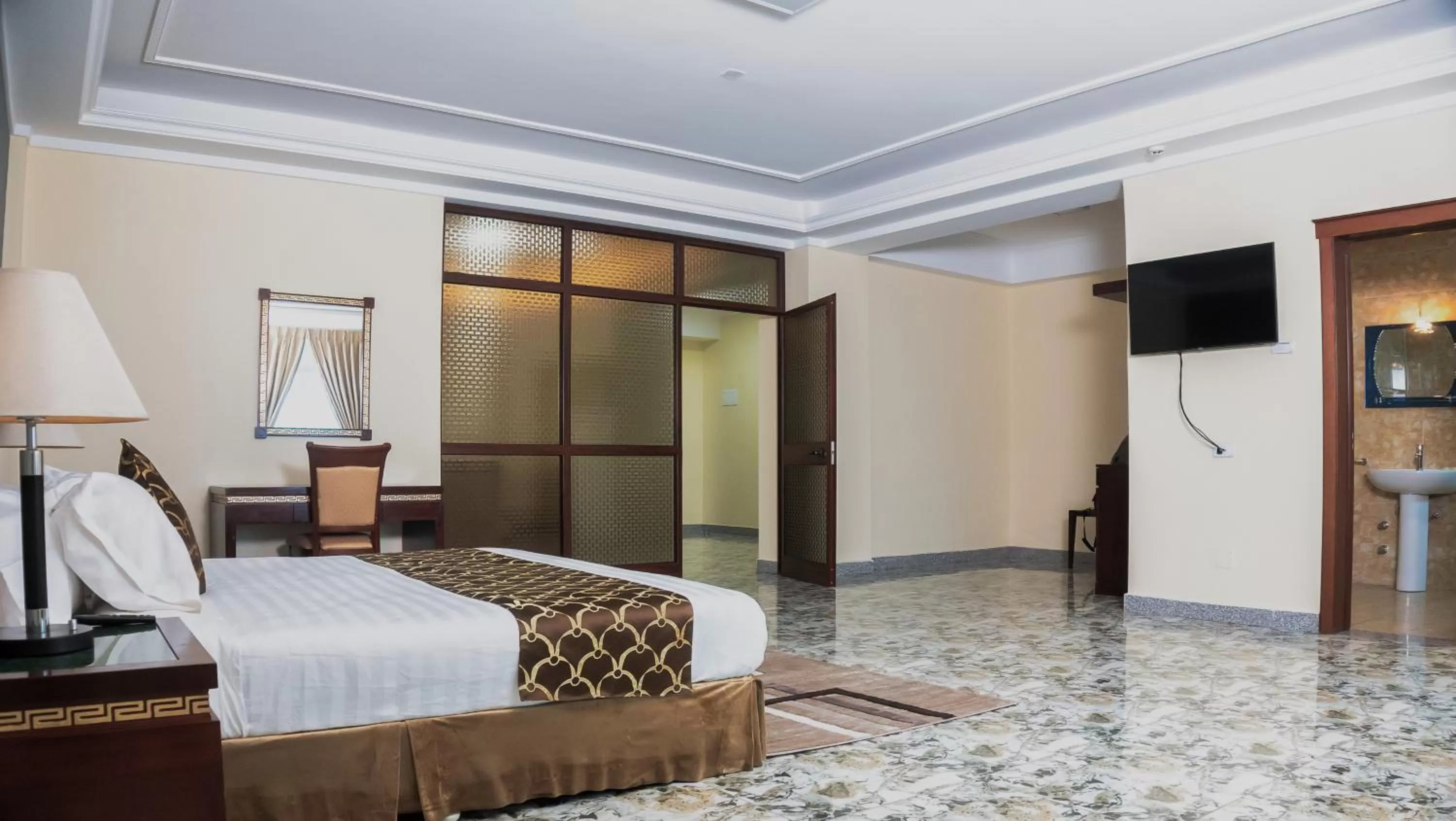 Bed in Dabi Hotel & Apartments