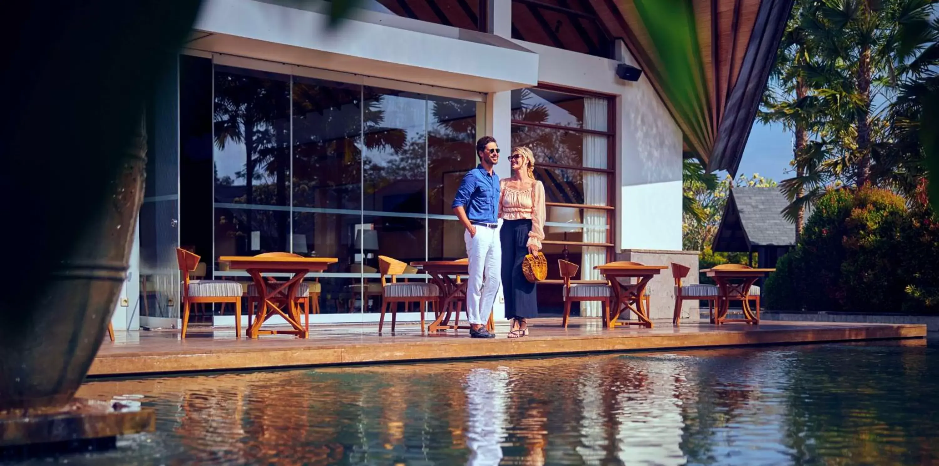 Pool view in Hilton Bali Resort
