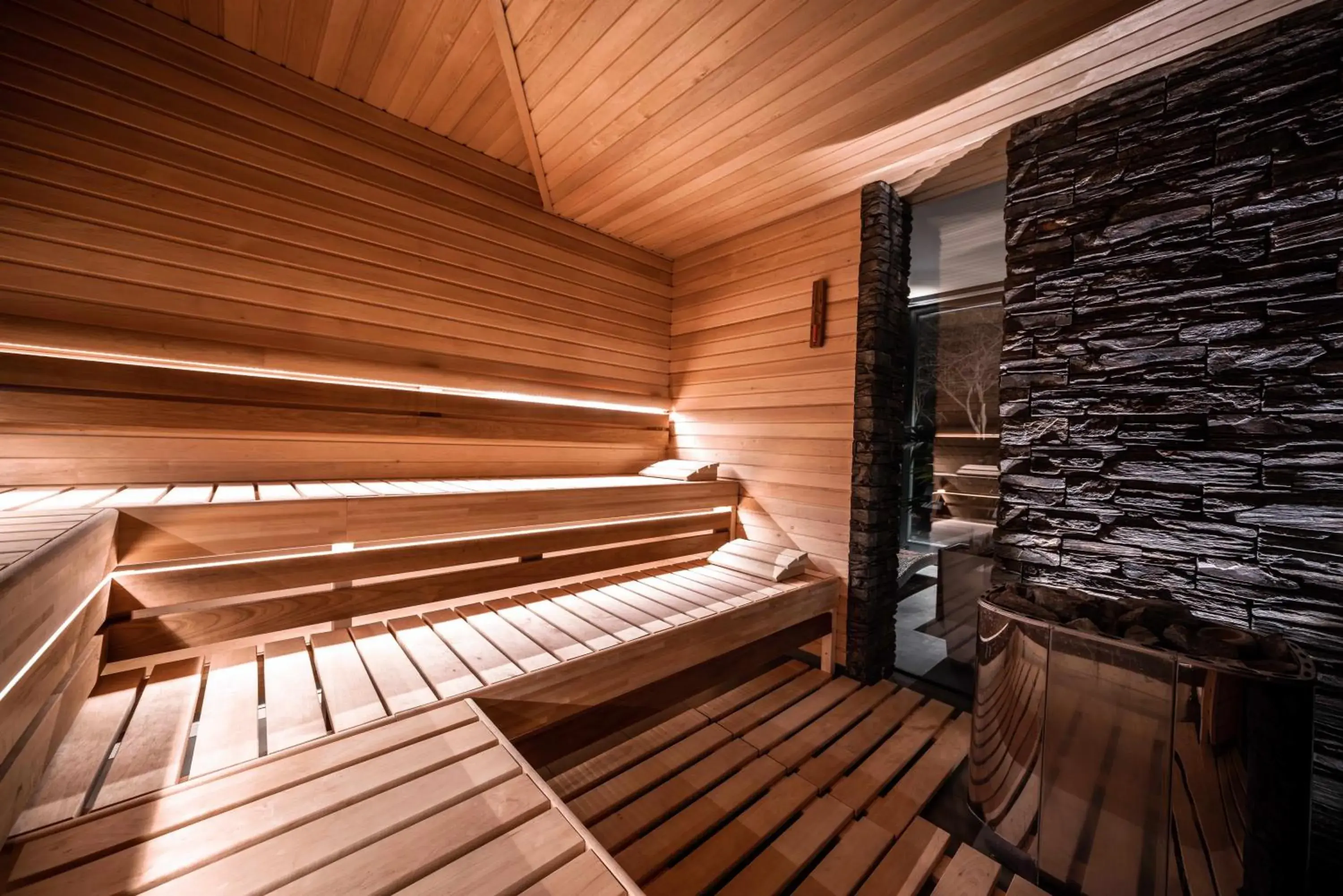 Sauna in Volcano Spa Hotel