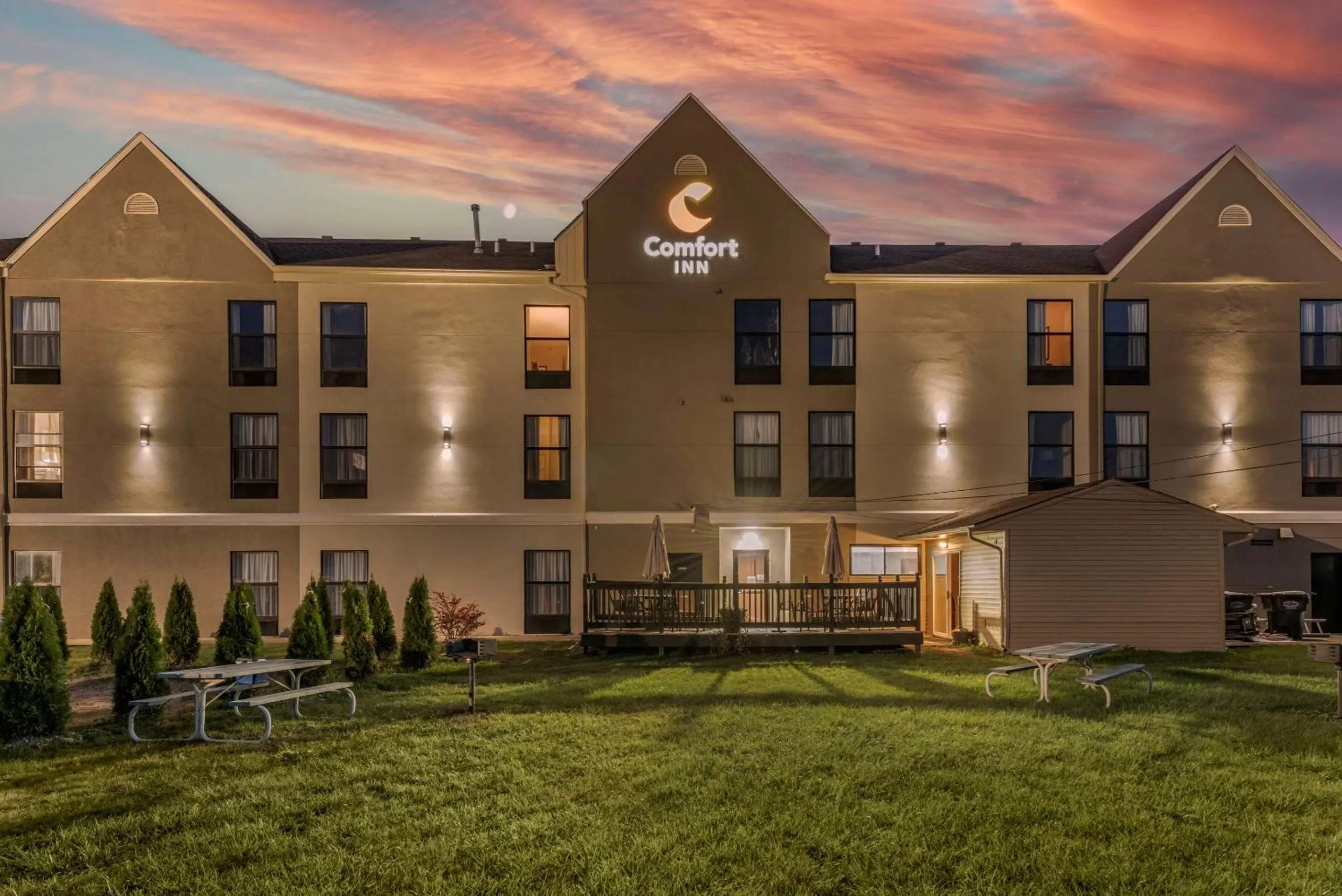 Property building in Comfort Inn Madison near Clifty Falls