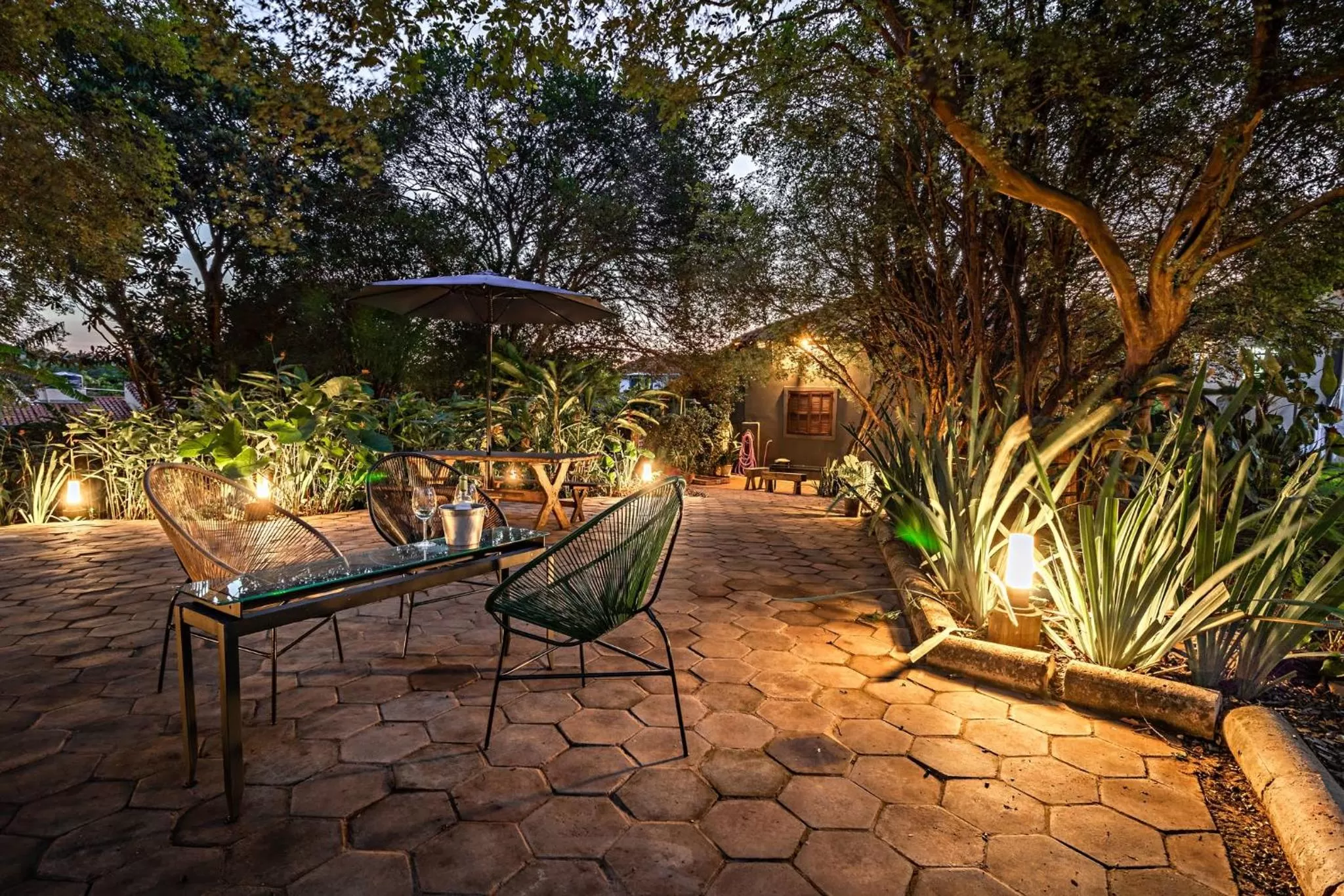 Garden view in Suítes no Quintal