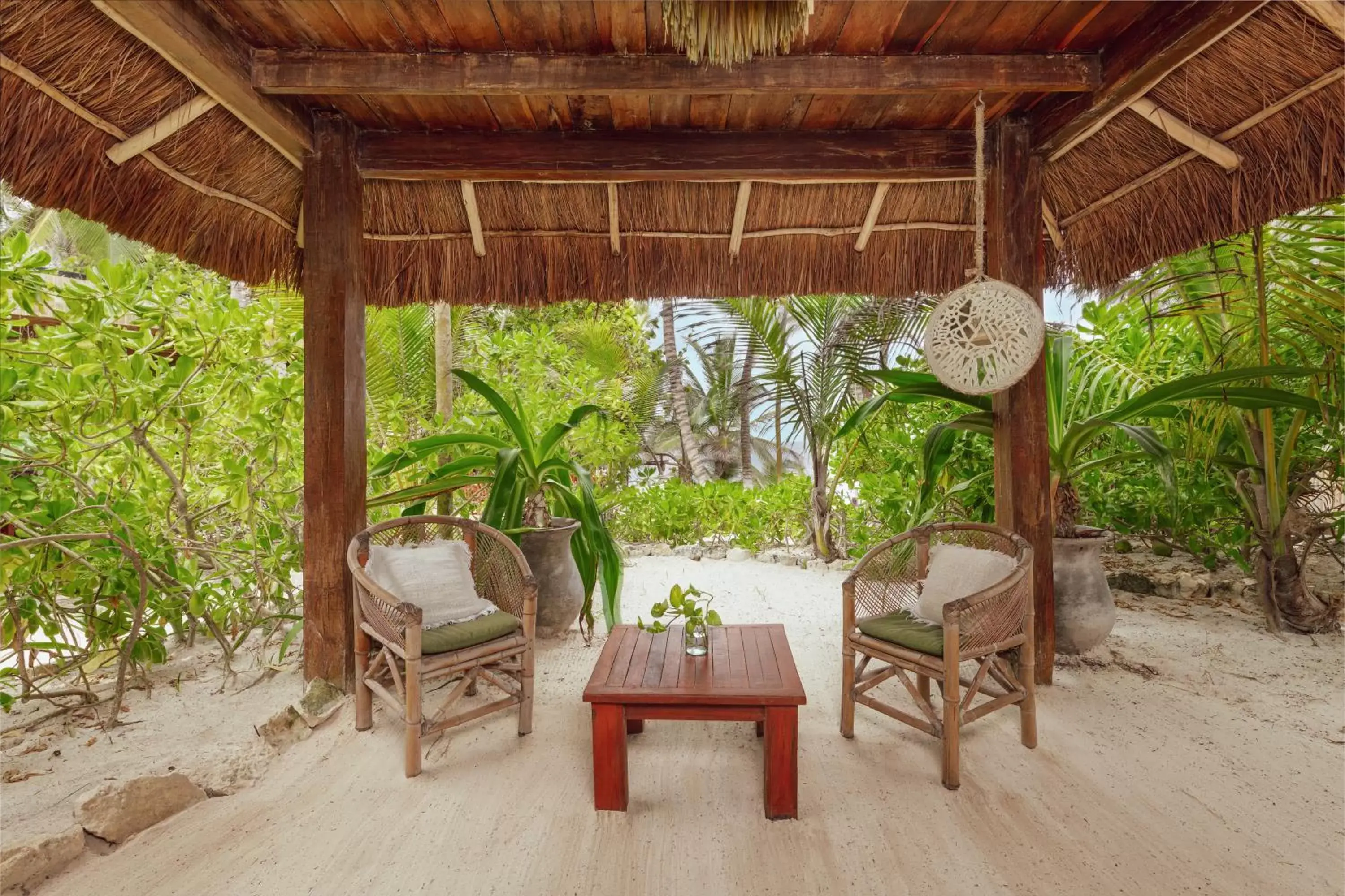 Seating Area in Dos Ceibas Tulum Feel Good Hotel