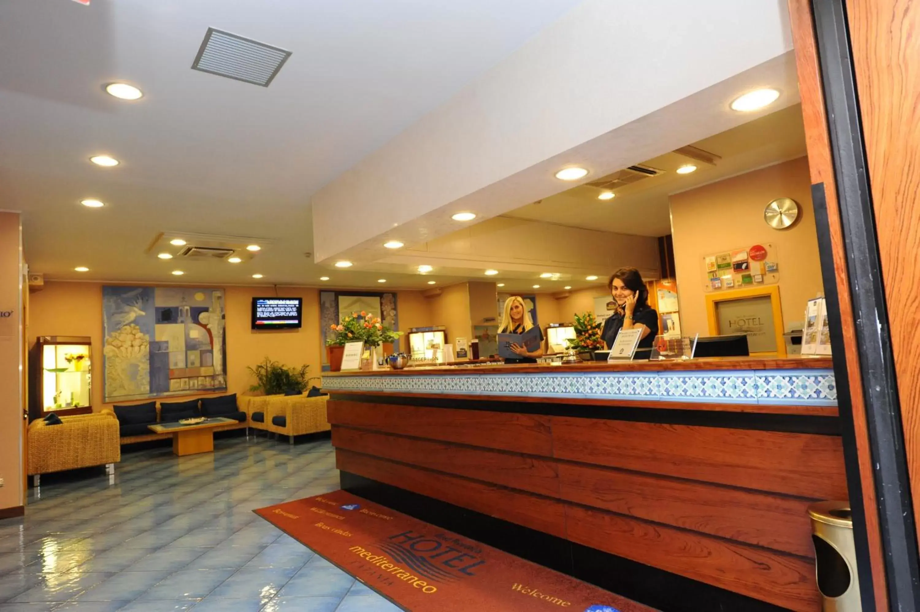 Lobby or reception in Best Western Hotel Mediterraneo