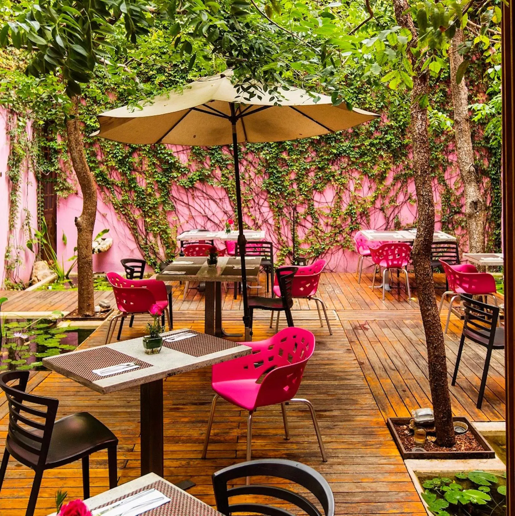 Patio in Rosas & Xocolate Boutique Hotel and Spa Merida, a Member of Design Hotels