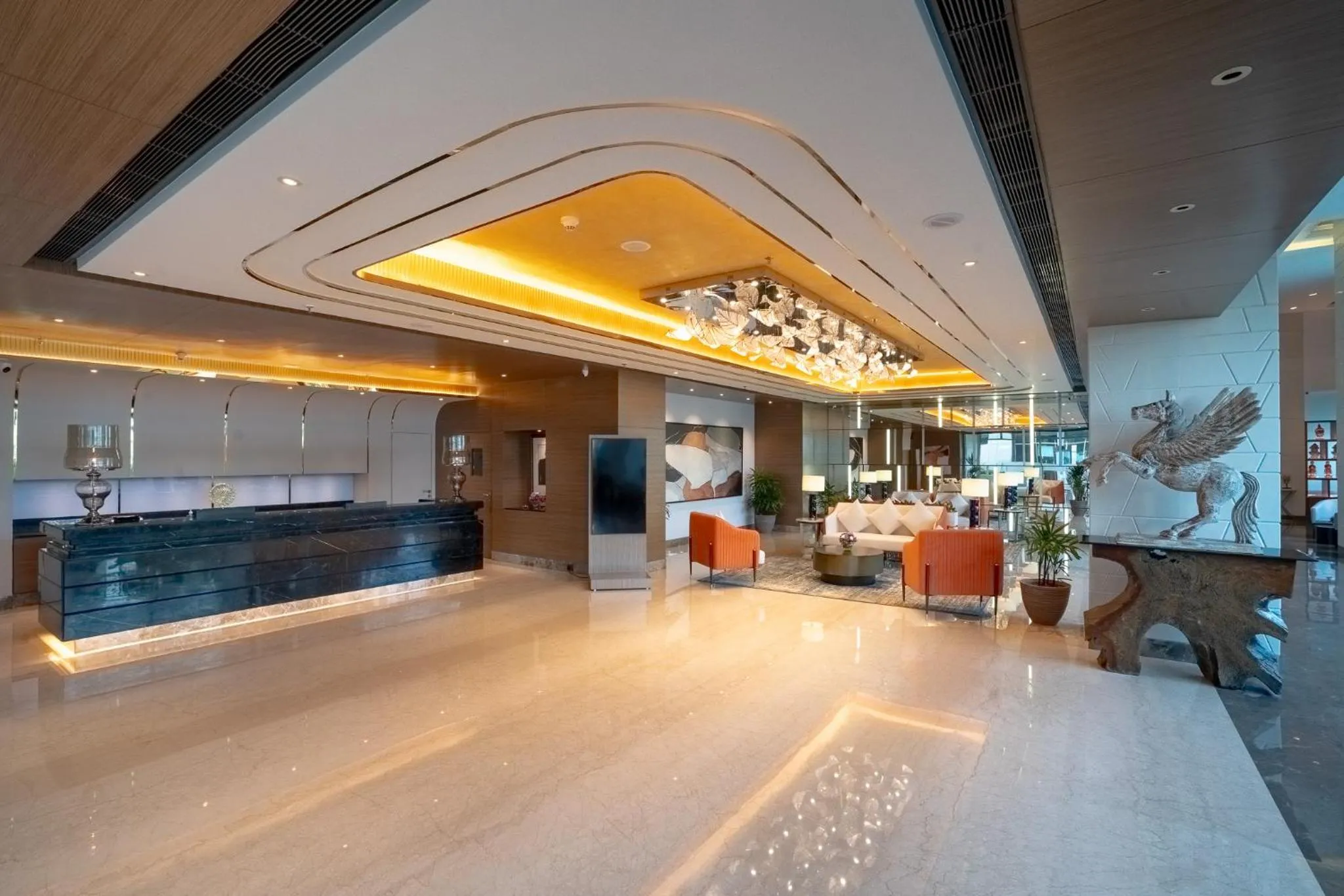 Lobby or reception in Radisson Blu Pune Hinjawadi