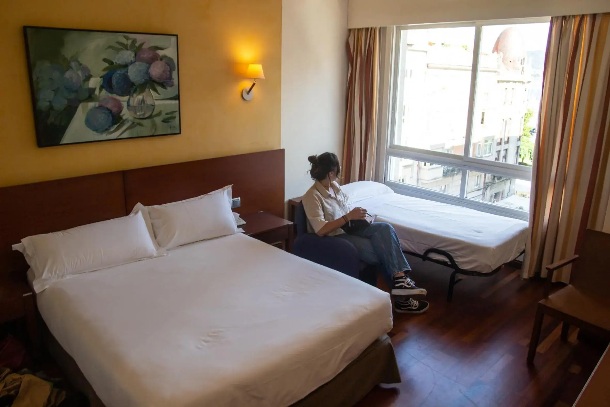 Bed in Hotel America Vigo