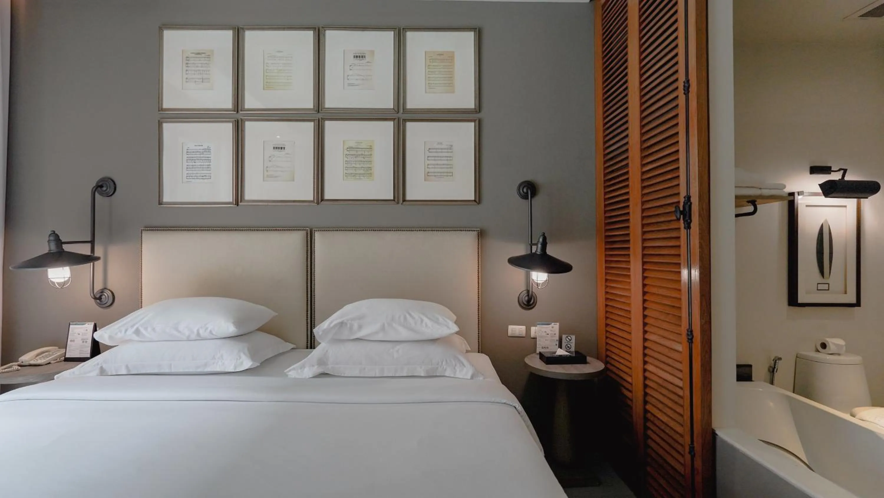 Bed in Sugar Marina Hotel-SURF-Kata Beach