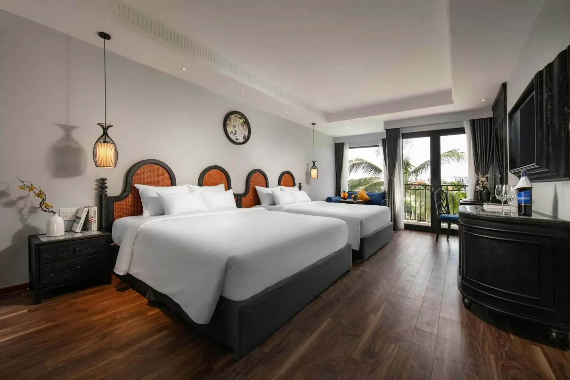 Family Room with Balcony in Shining Riverside Hoi An Boutique & Spa Family Room with Balcony in Shining Riverside Hoi An Boutique & Spa