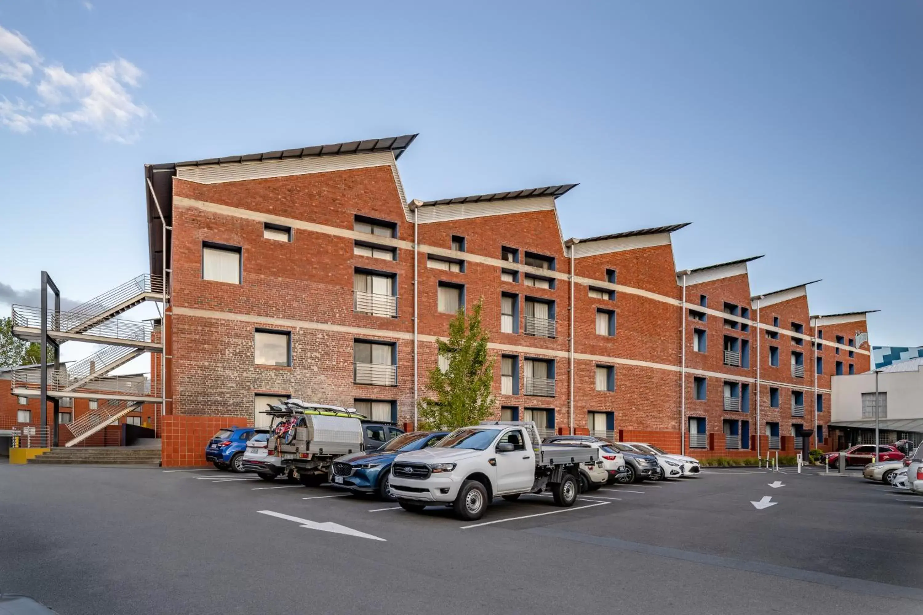 Parking, Property Building in The Old Woolstore Apartment Hotel