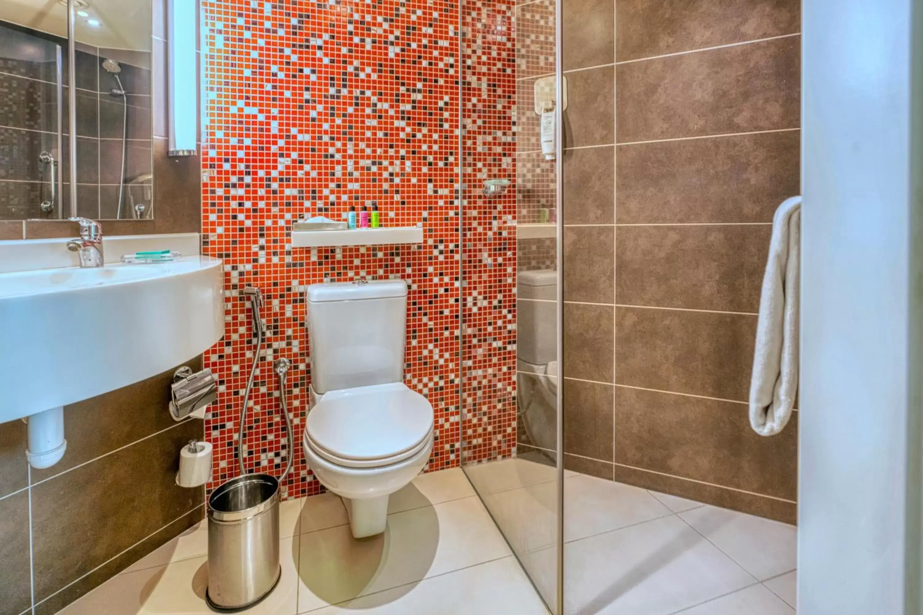 Bathroom in ibis Hyderabad Hitec City - An Accor Brand