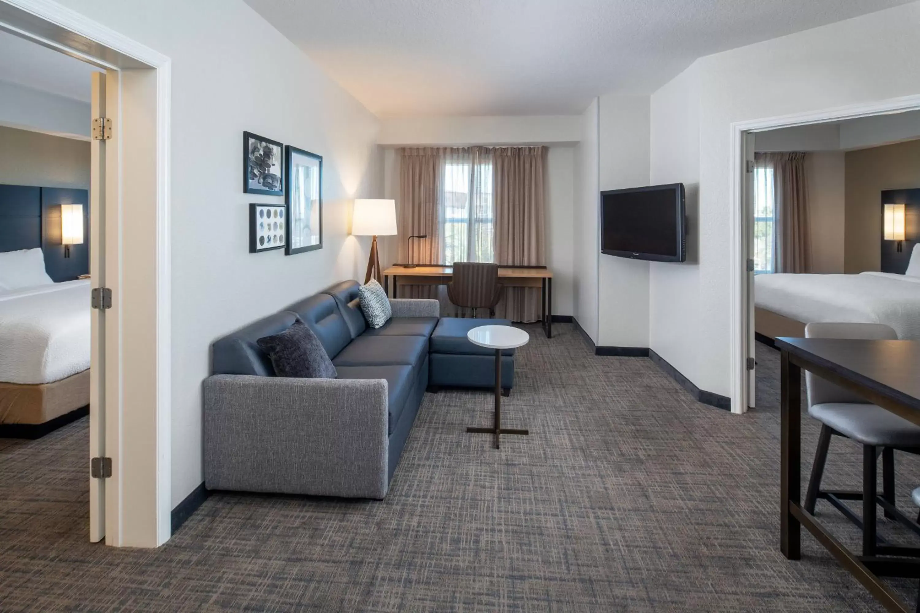 Bedroom, Seating Area in Residence Inn by Marriott Cape Canaveral Cocoa Beach