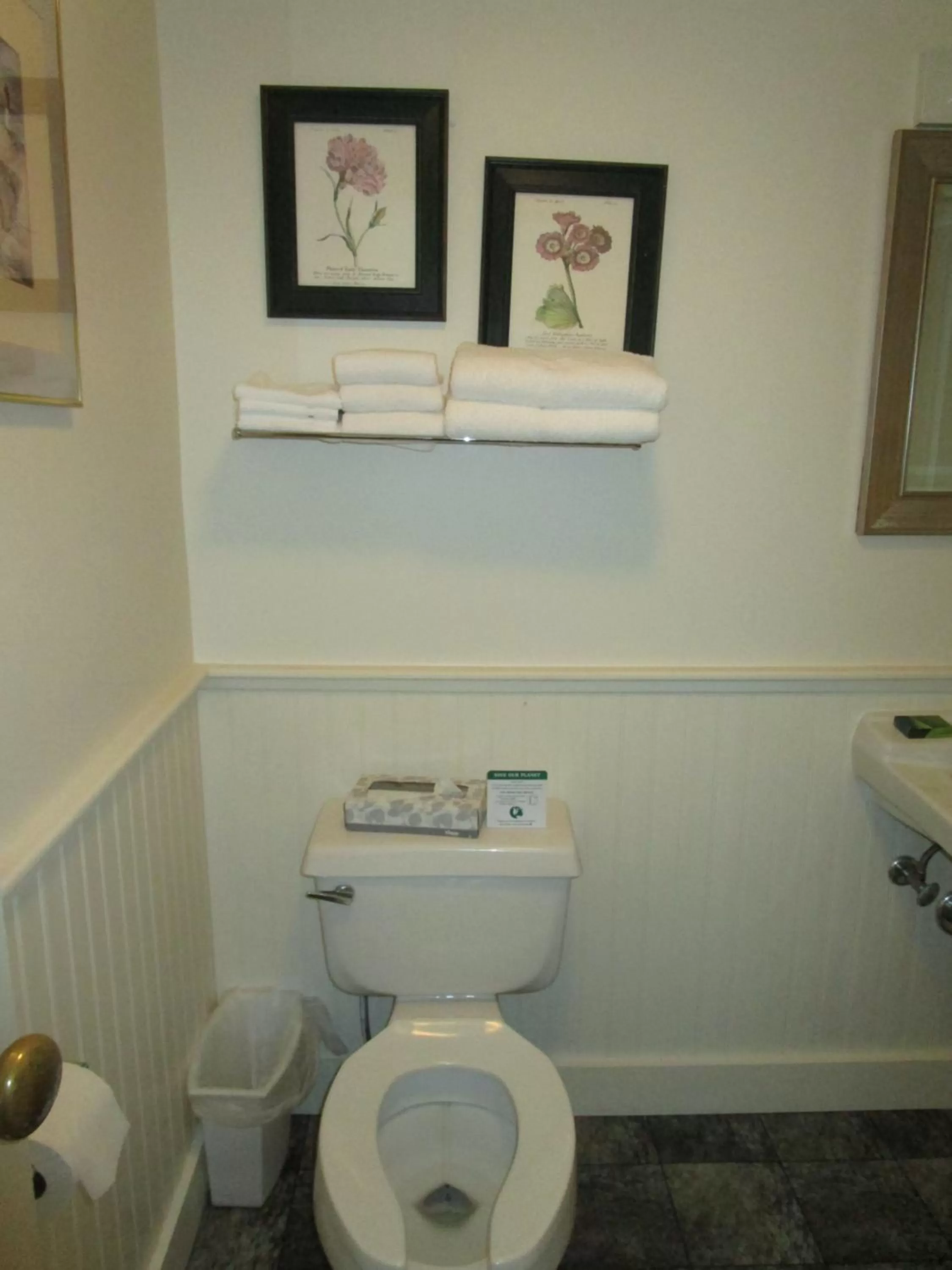 Bathroom in Shea's Riverside Inn & Motel