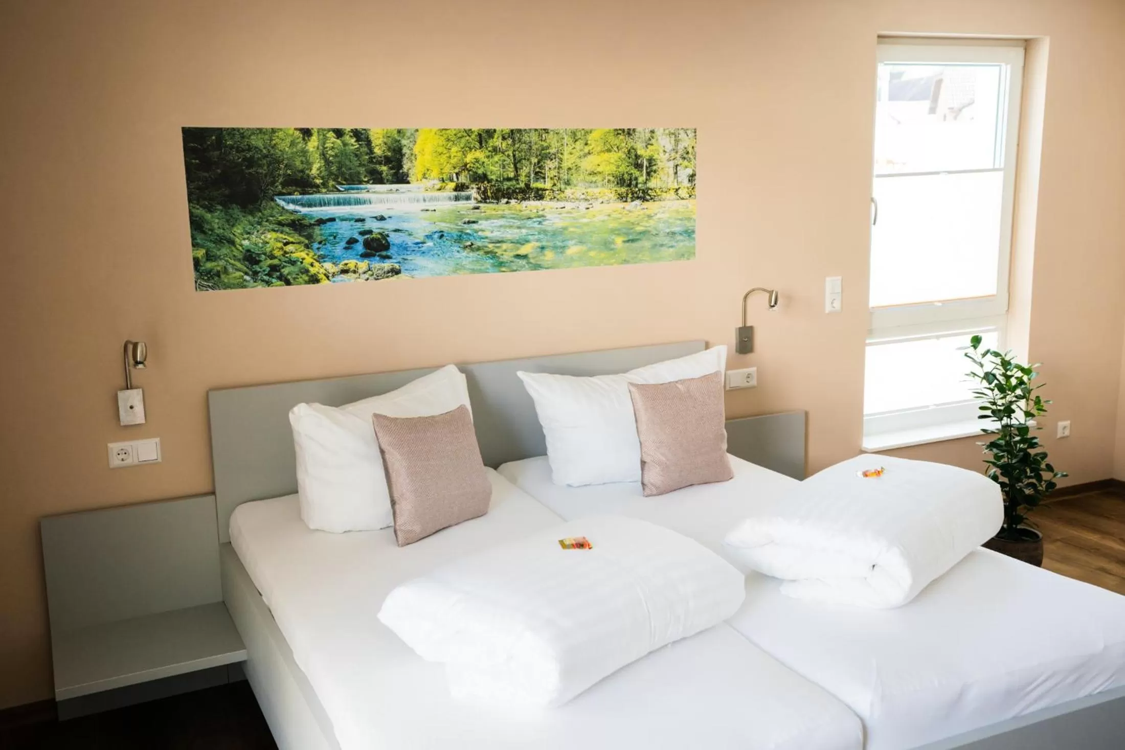 Bed in Burgers Hotel