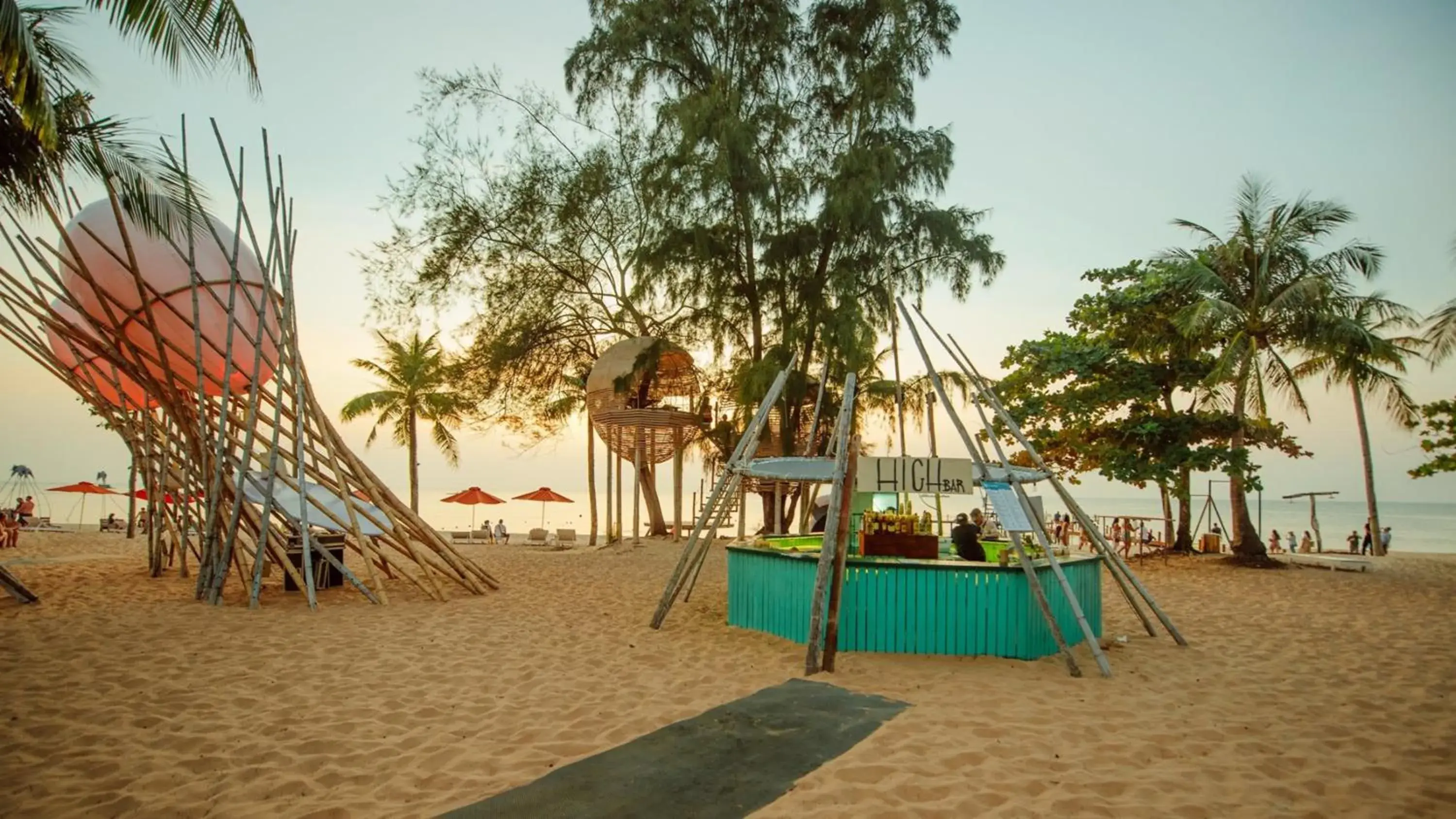 Beach, Children's Play Area in Sunset Sanato Resort & Villas