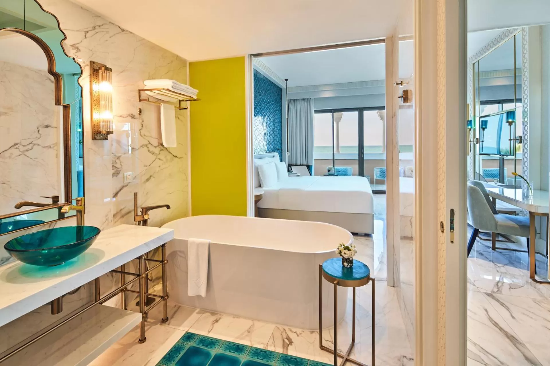 Bathroom, Bed in Rixos Premium Saadiyat Island - All Inclusive