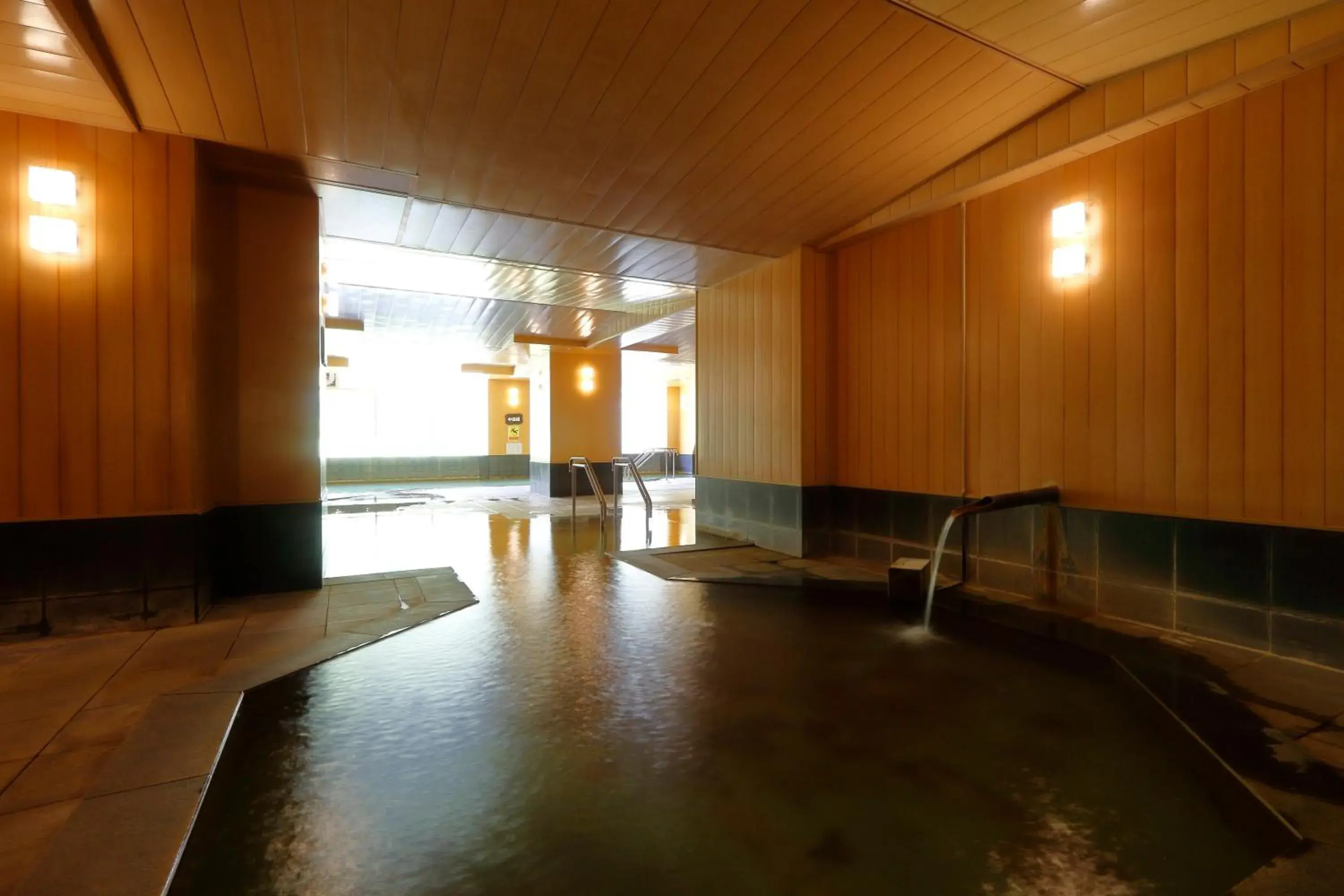 Hot Spring Bath in Sounkyo Kanko Hotel