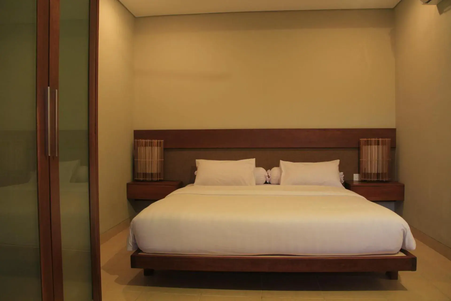 Bed in Semarandana Bedrooms and Pool