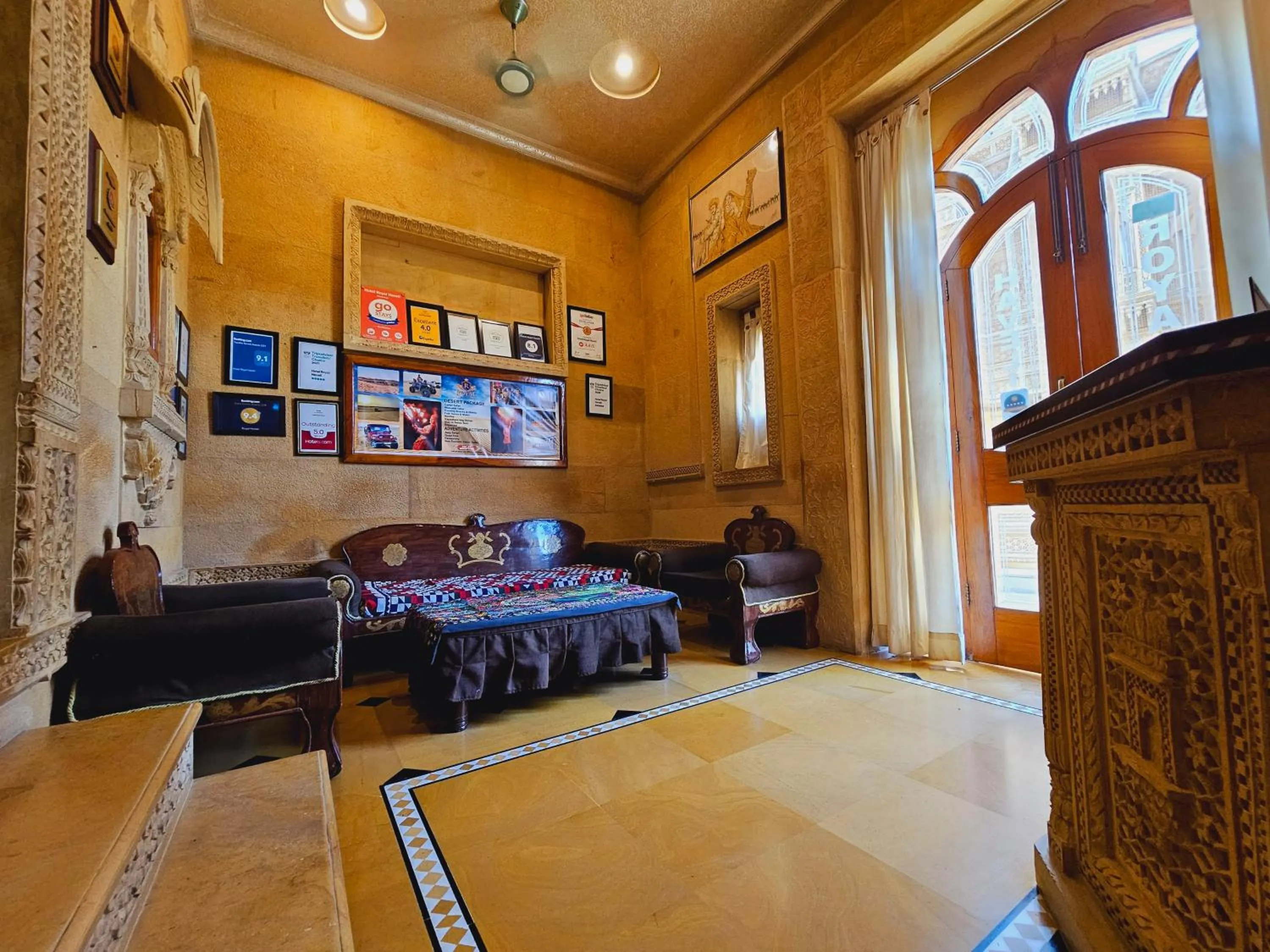 Lobby or reception in Hotel Royal Haveli