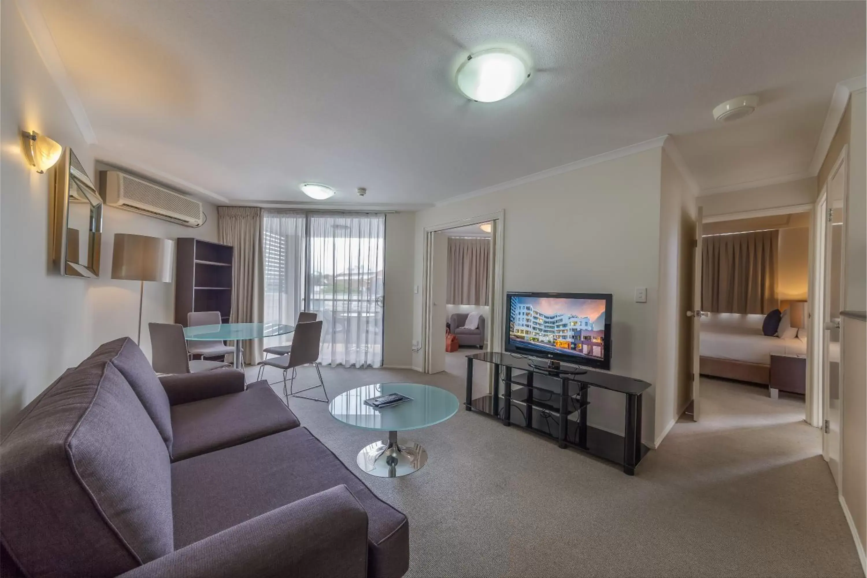 Living room, Seating Area in West End Central Apartments