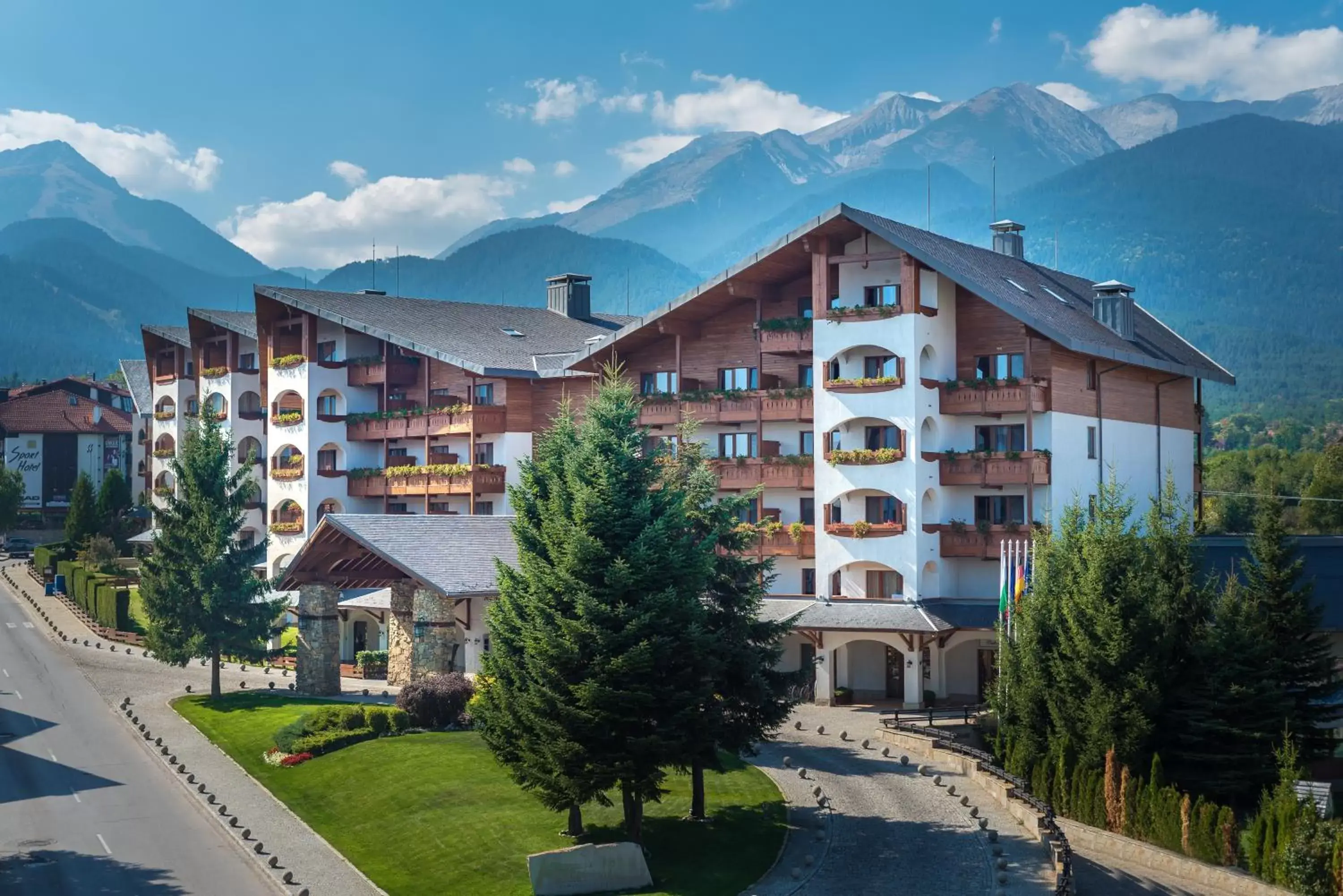 Facade/entrance, Property Building in Kempinski Hotel Grand Arena Bansko