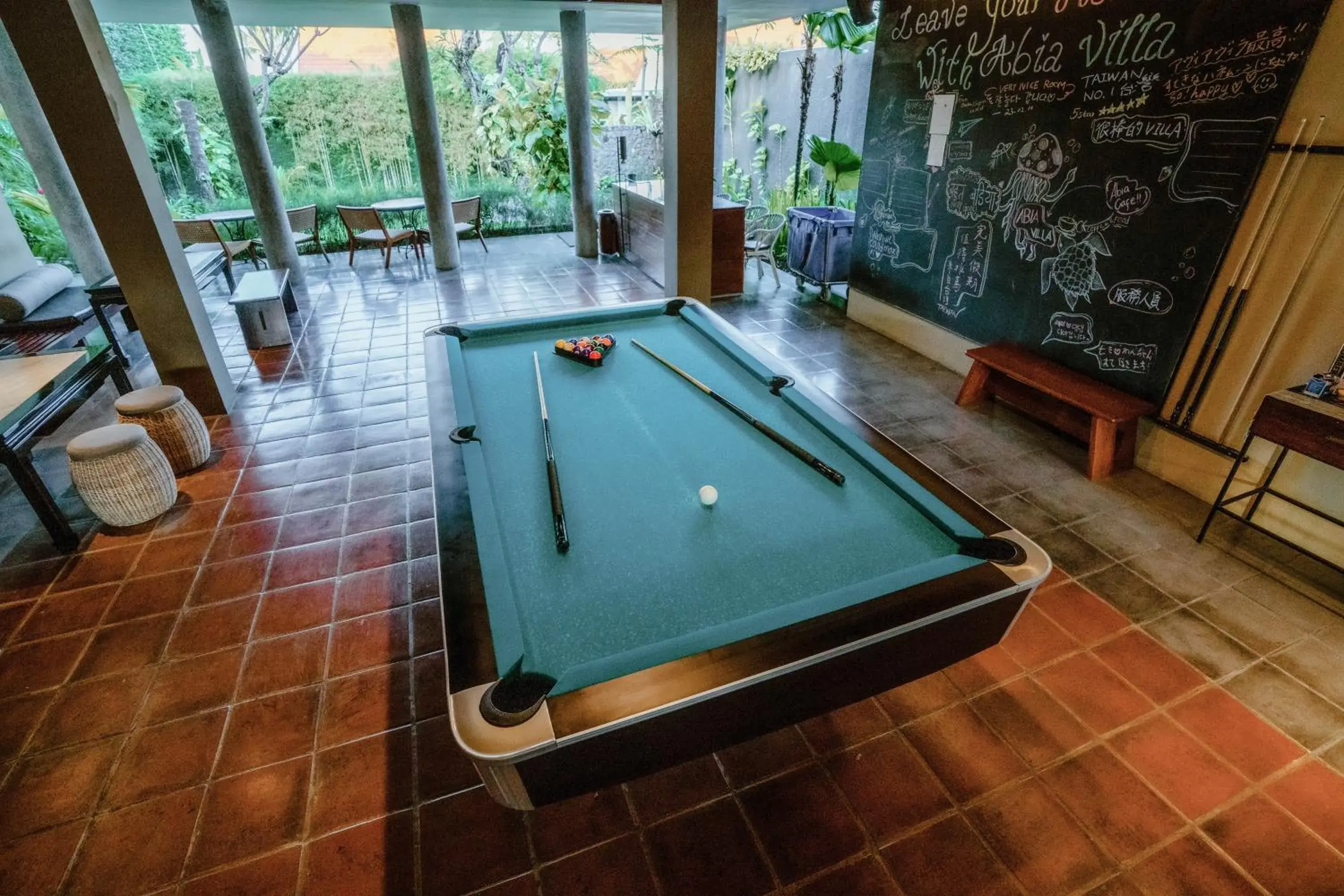 Lobby or reception, Billiards in Abia Villas