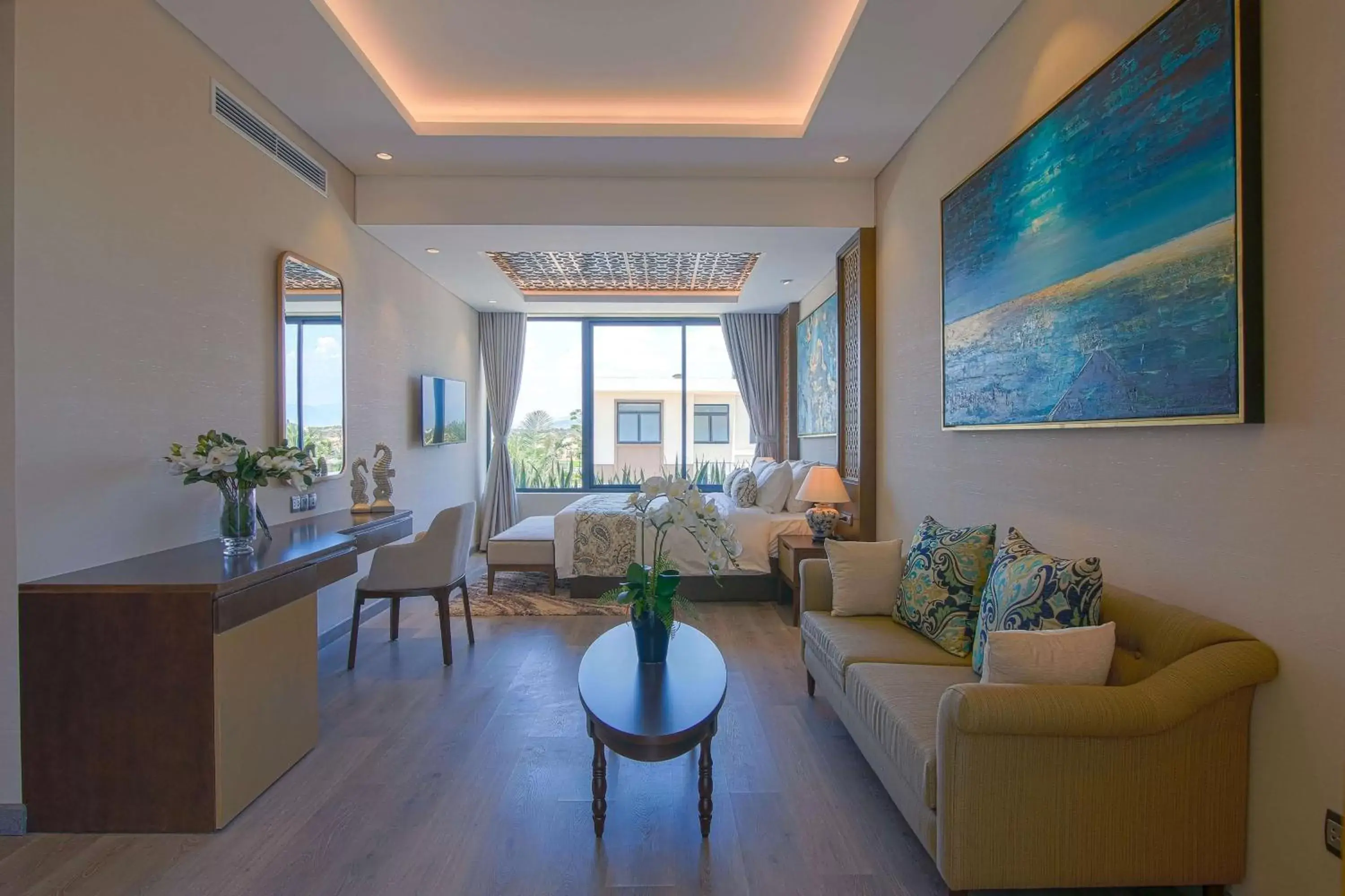 Living room, Seating Area in Wyndham Grand KN Paradise Cam Ranh