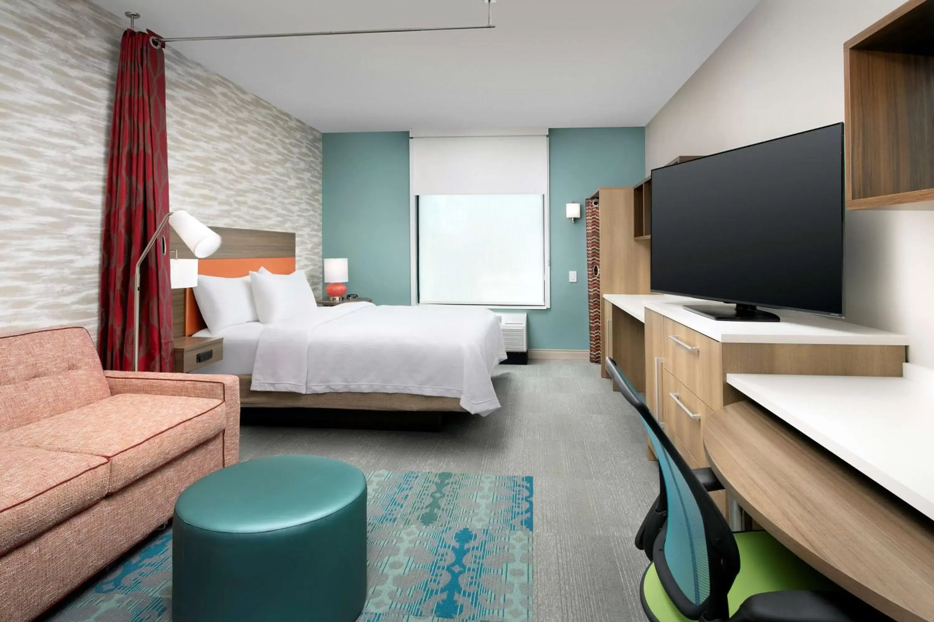 Bedroom, Bed in Home2 Suites By Hilton Columbia Southeast Fort Jackson Bedroom, Bed in Home2 Suites By Hilton Columbia Southeast Fort Jackson
