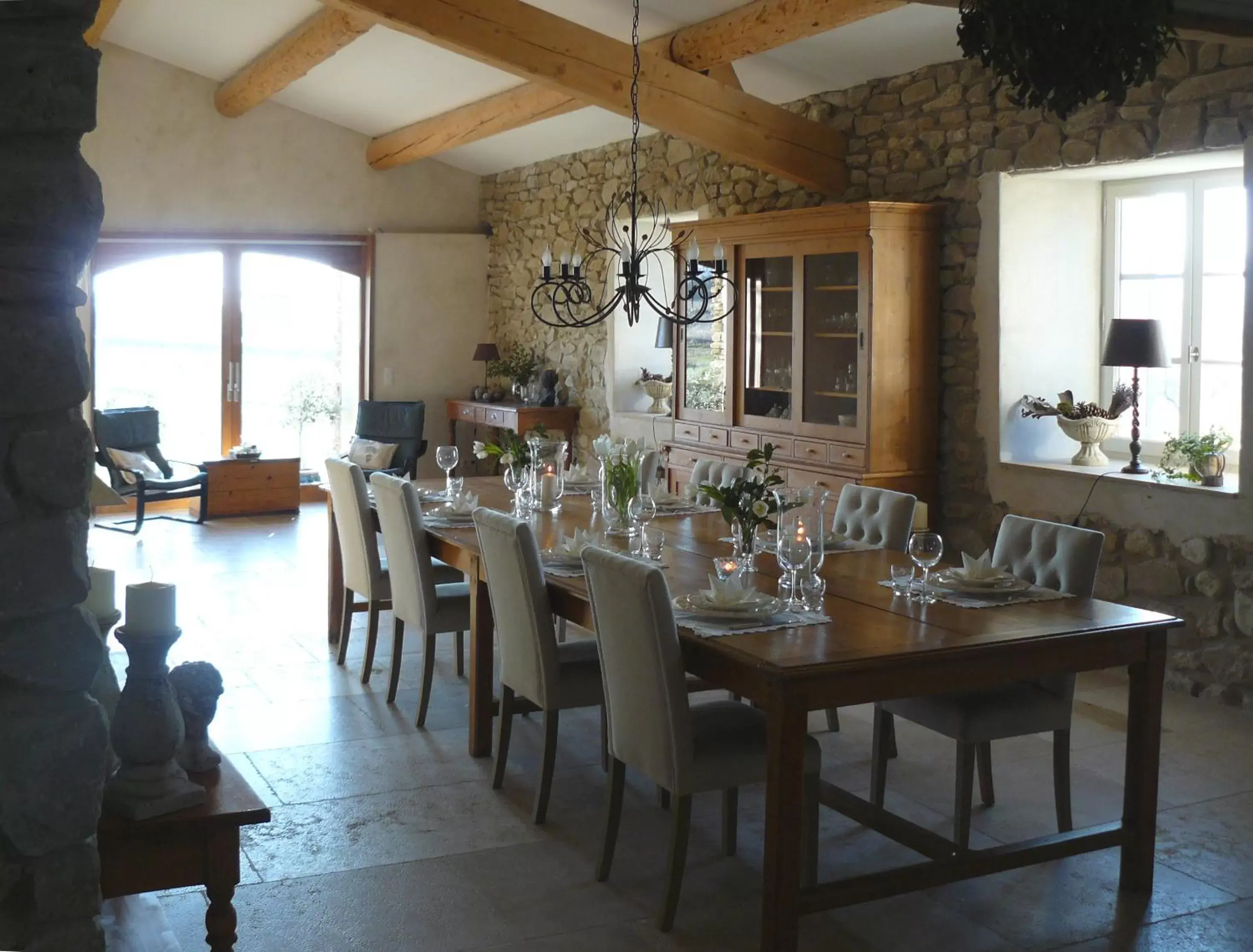 Dining area, Restaurant/Places to Eat in Mas du Vieux Tilleul