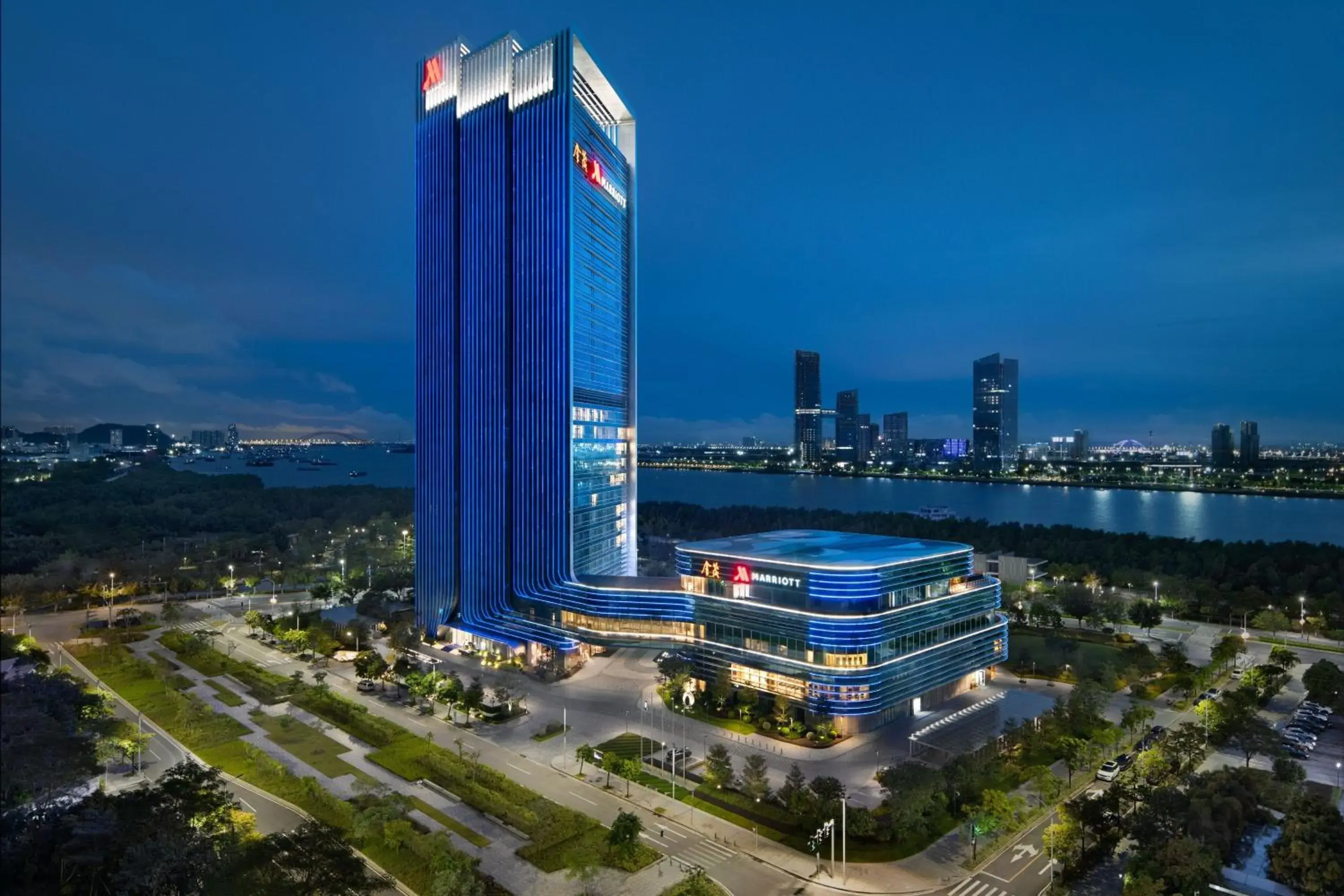 Property building, Bird's-eye View in Guangzhou Marriott Hotel Nansha