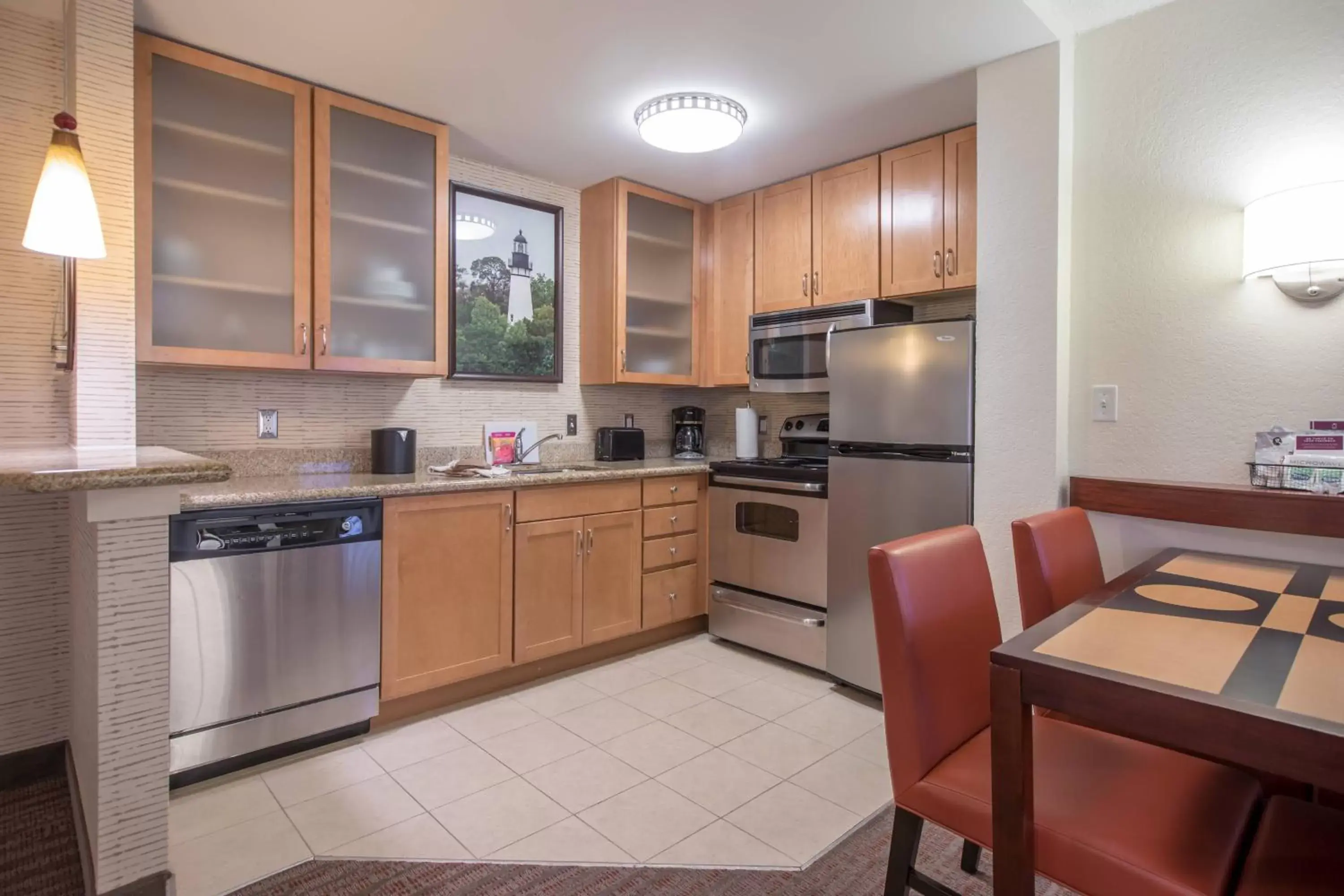 Bedroom, Kitchen/Kitchenette in Residence Inn by Marriott Amelia Island