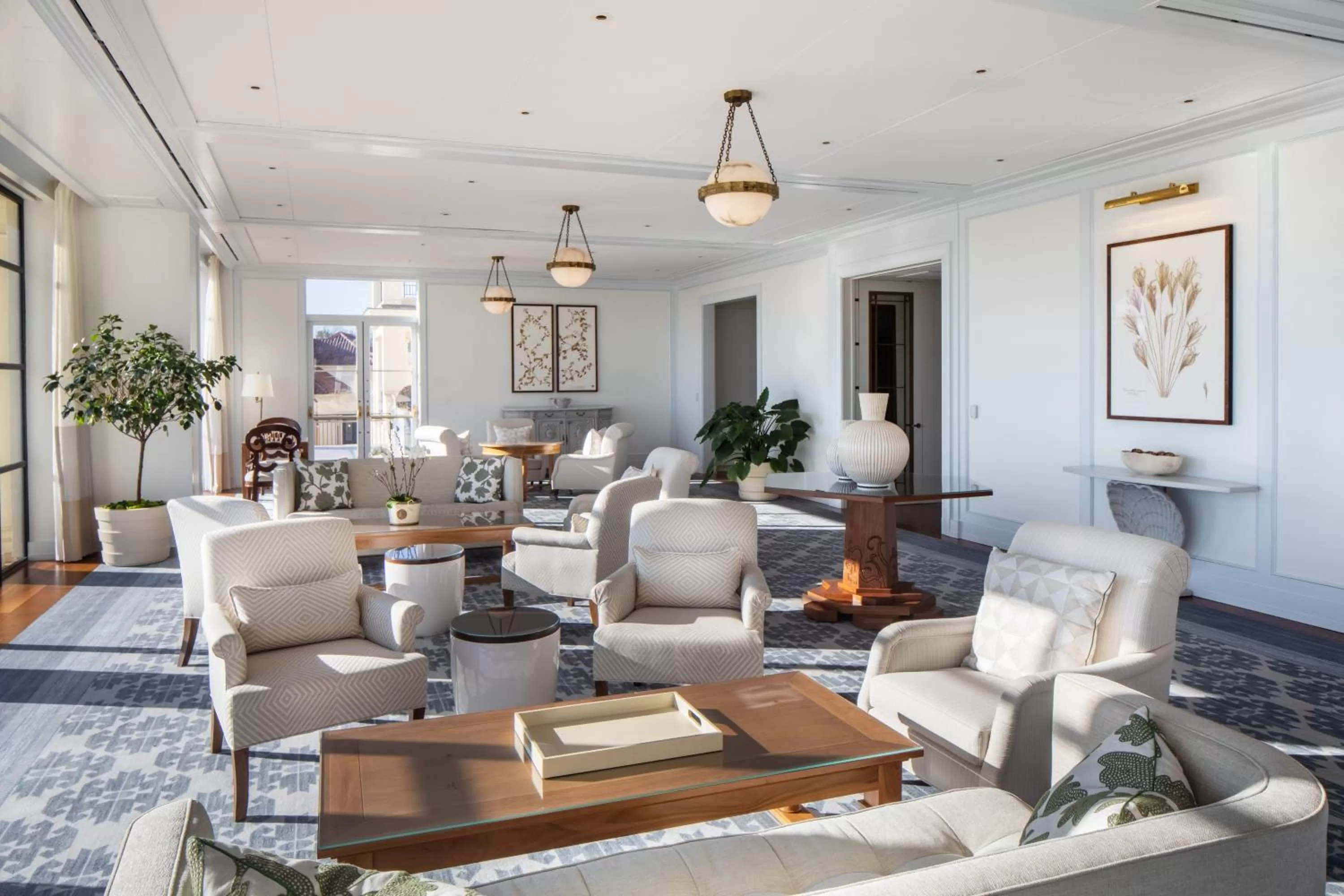 Living room in Keswick Hall