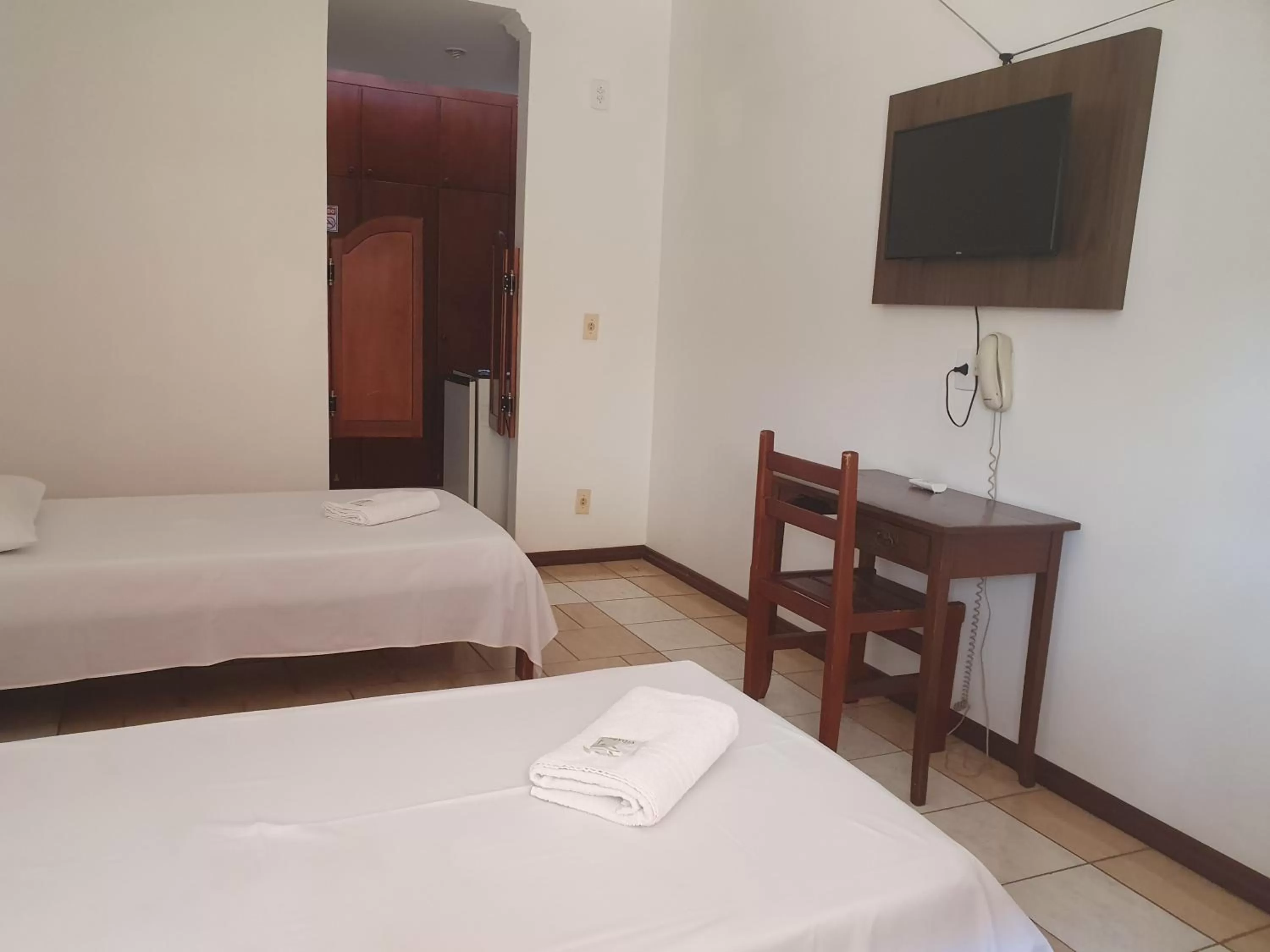 Bed in Hotel Sta Mônica Marília