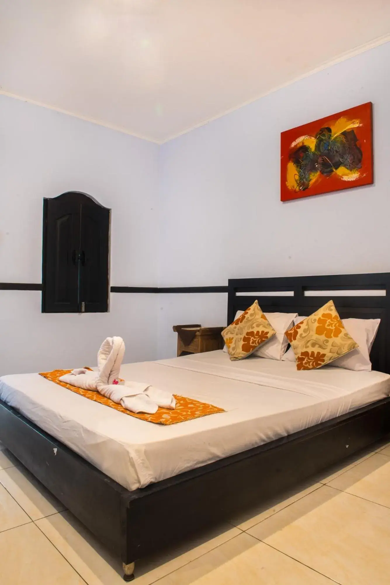 Bed in Abian Srama Hotel and Spa