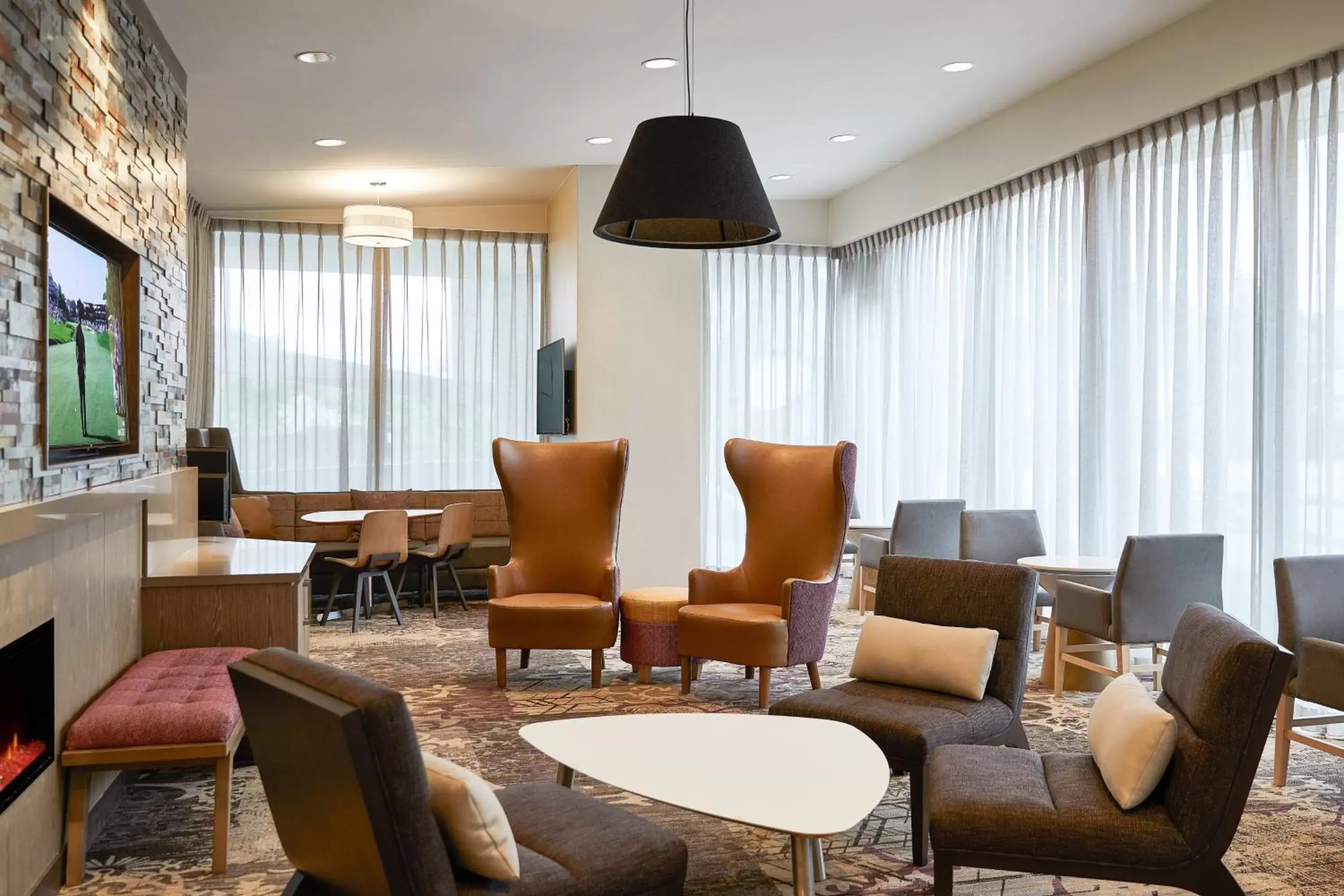 Lobby or reception, Lounge/Bar in Residence Inn By Marriott Dallas By The Galleria