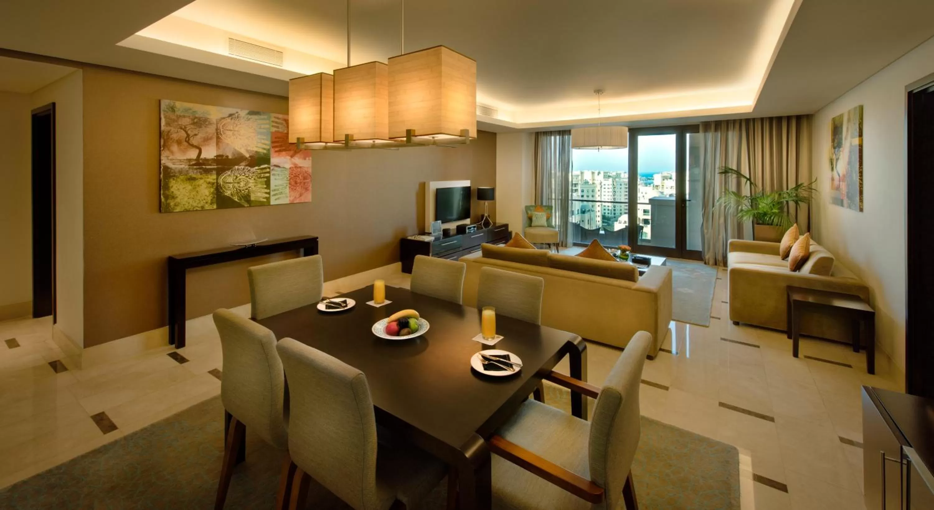 Living room in Fairmont The Palm