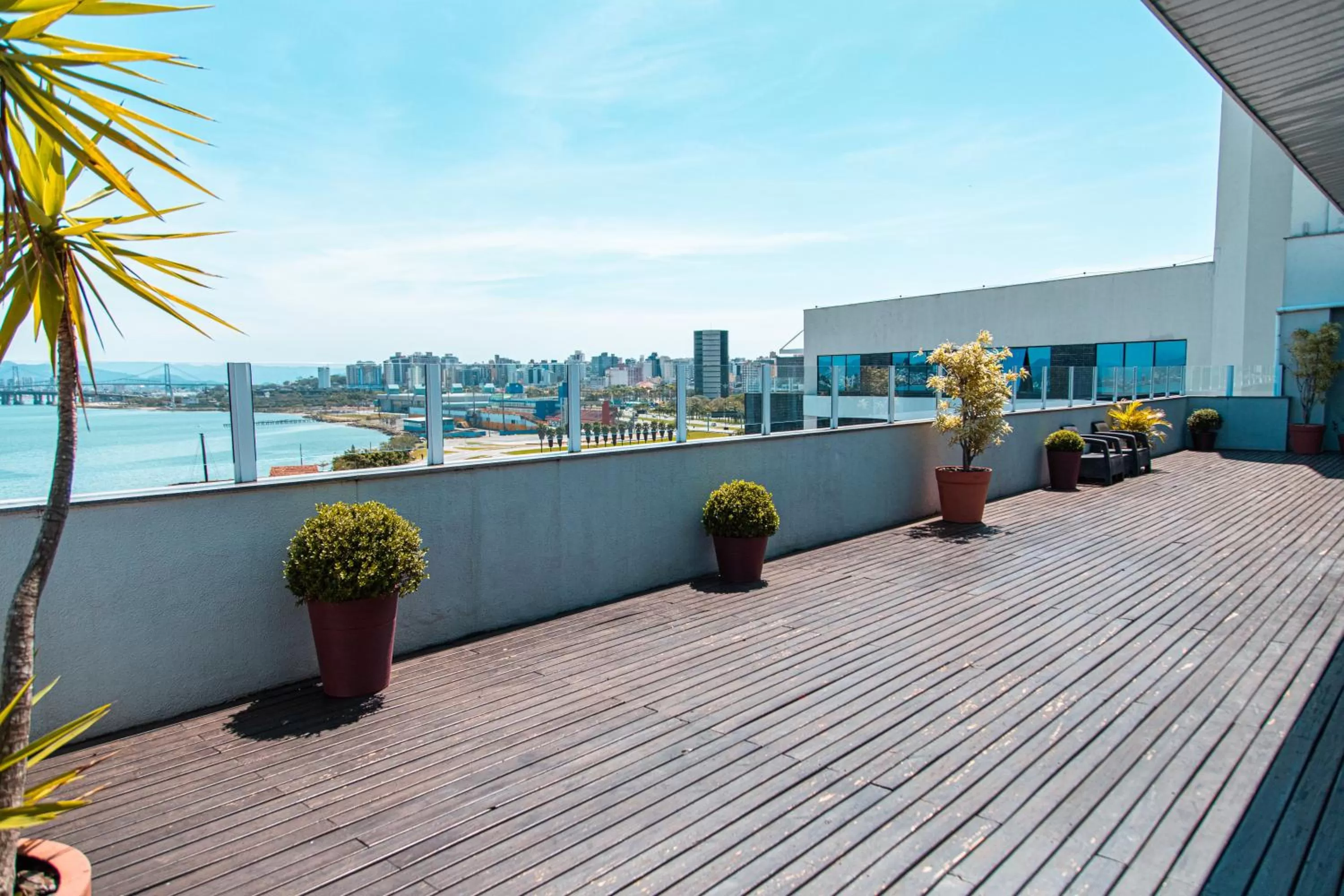 Balcony/Terrace in Iate Hotel Centro Florianópolis