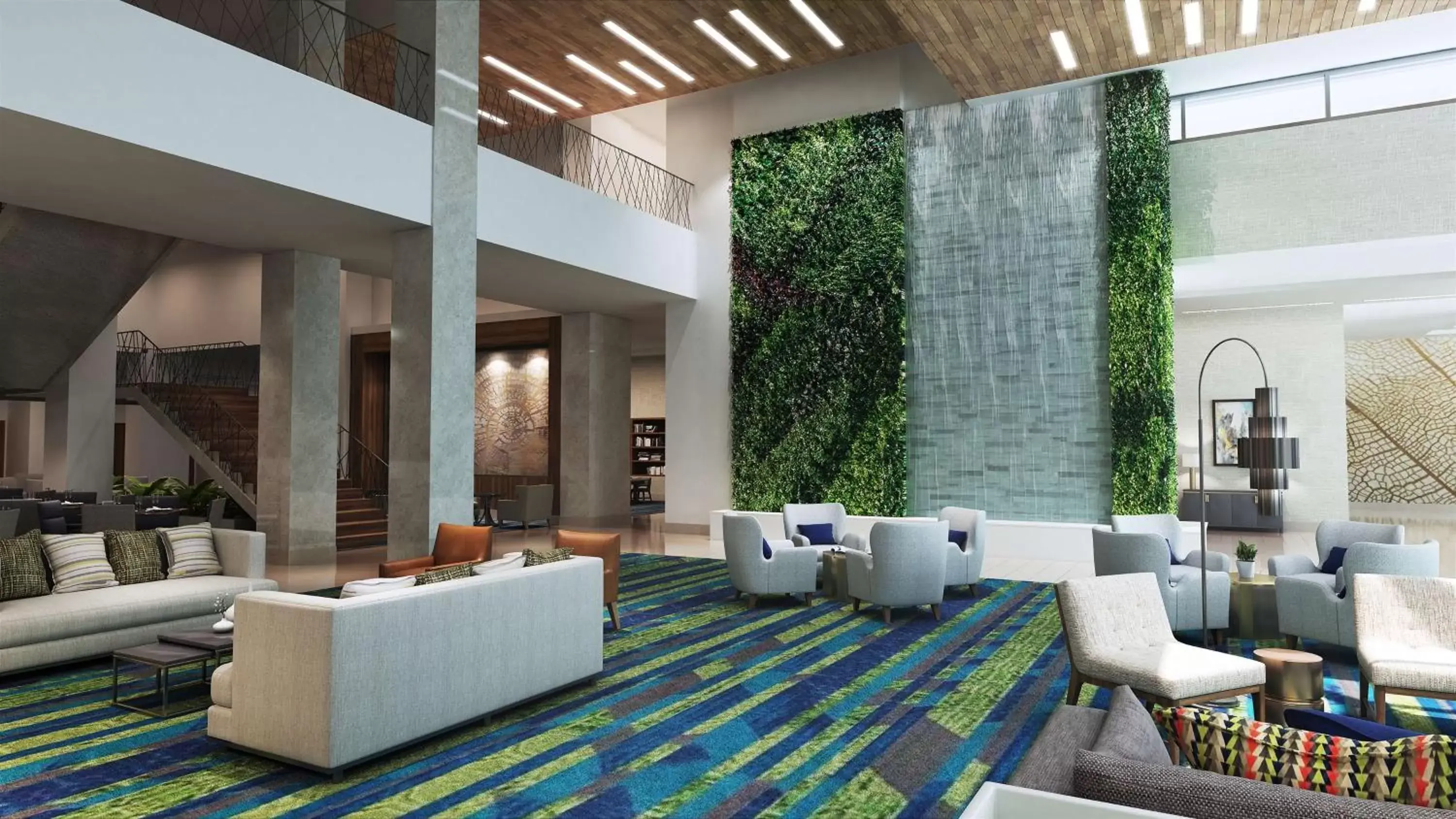 Lobby or reception in Embassy Suites By Hilton Denton Convention Center Lobby or reception in Embassy Suites By Hilton Denton Convention Center