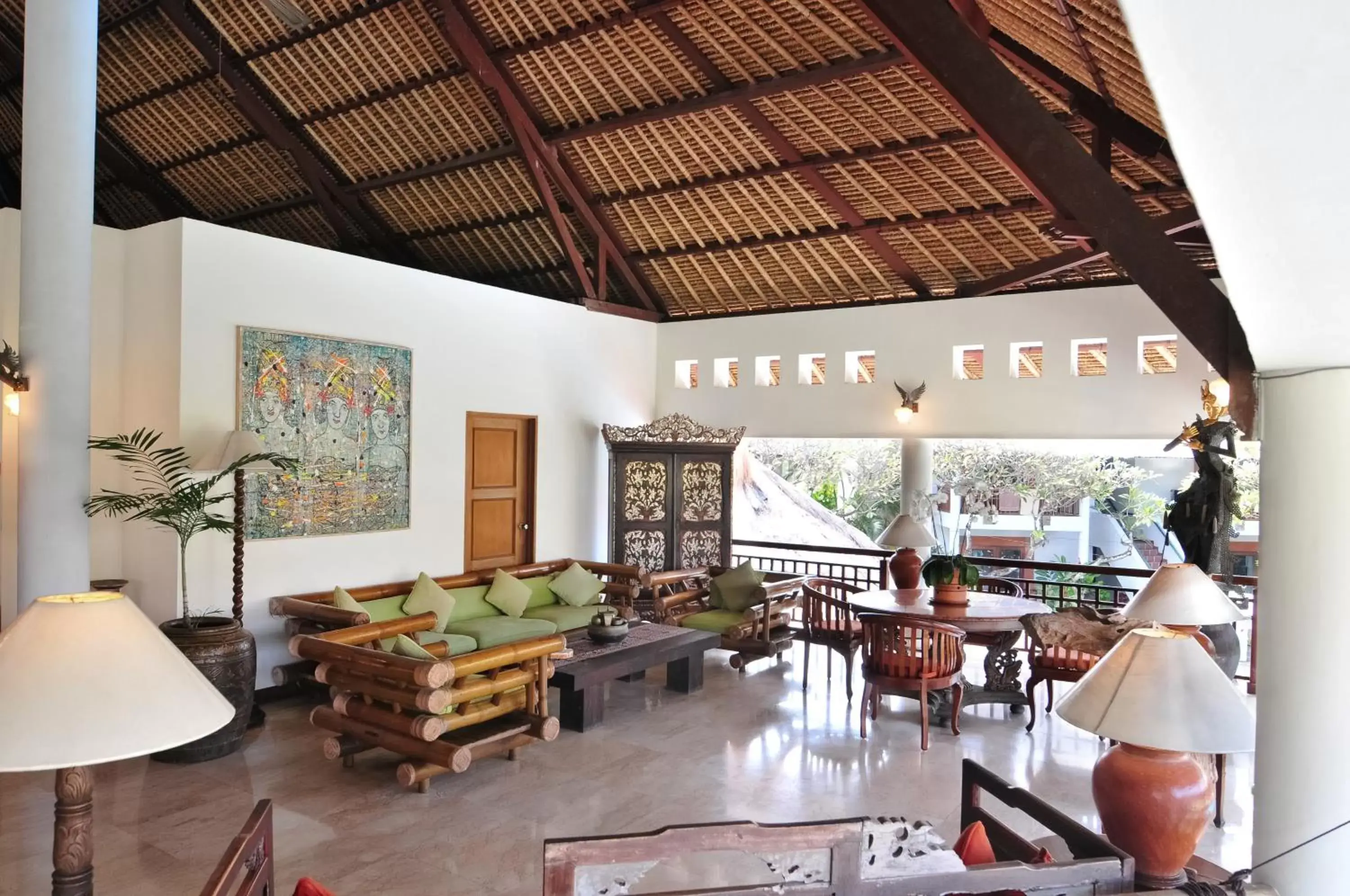 Lobby or reception, Restaurant/Places to Eat in Sativa Sanur Cottages