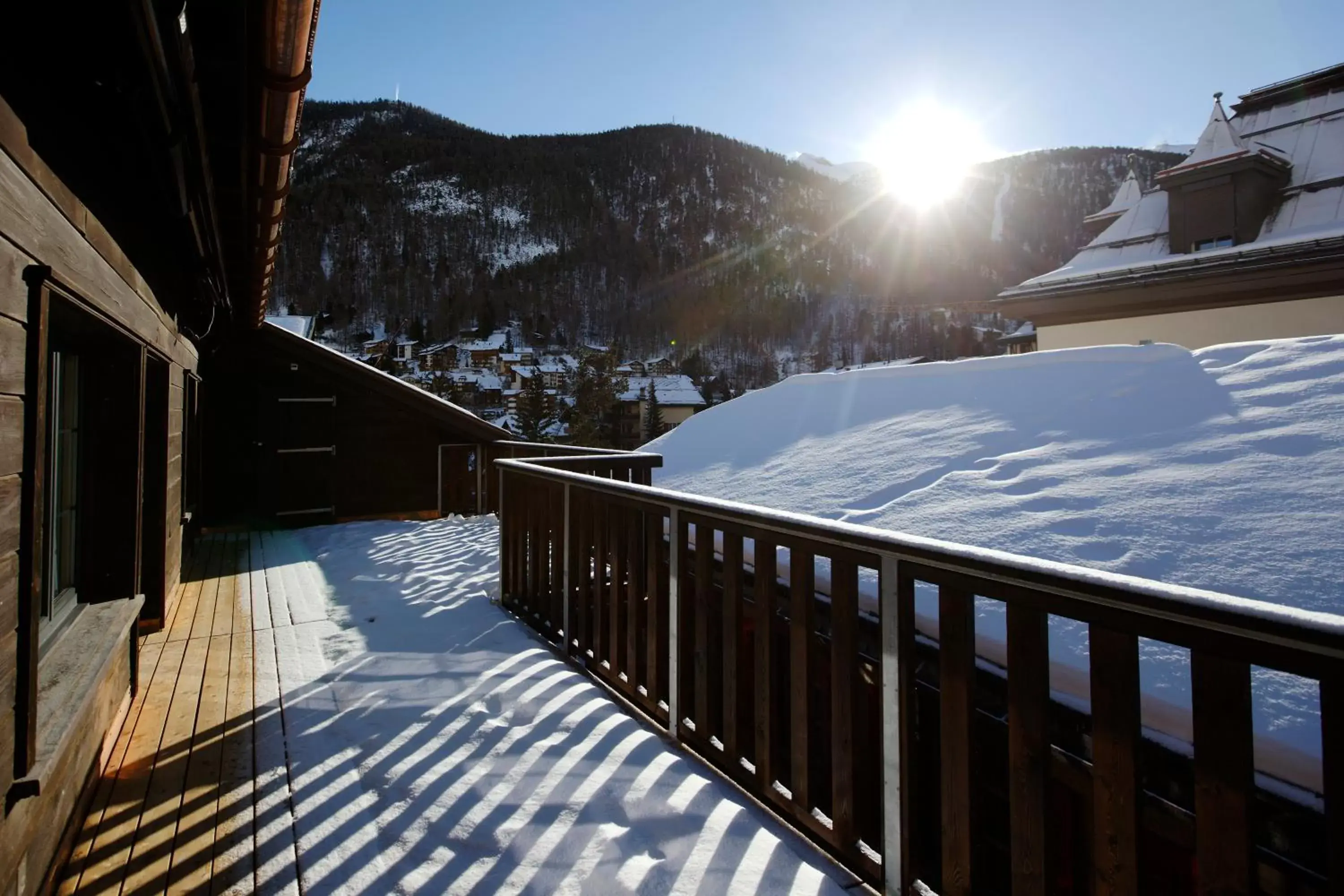 View (from property/room), Winter in Hotel Garni Testa Grigia