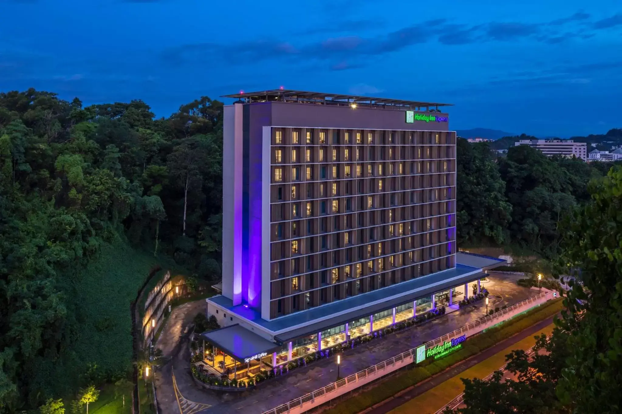 Property building in Holiday Inn Express Kota Kinabalu City Centre, an IHG Hotel