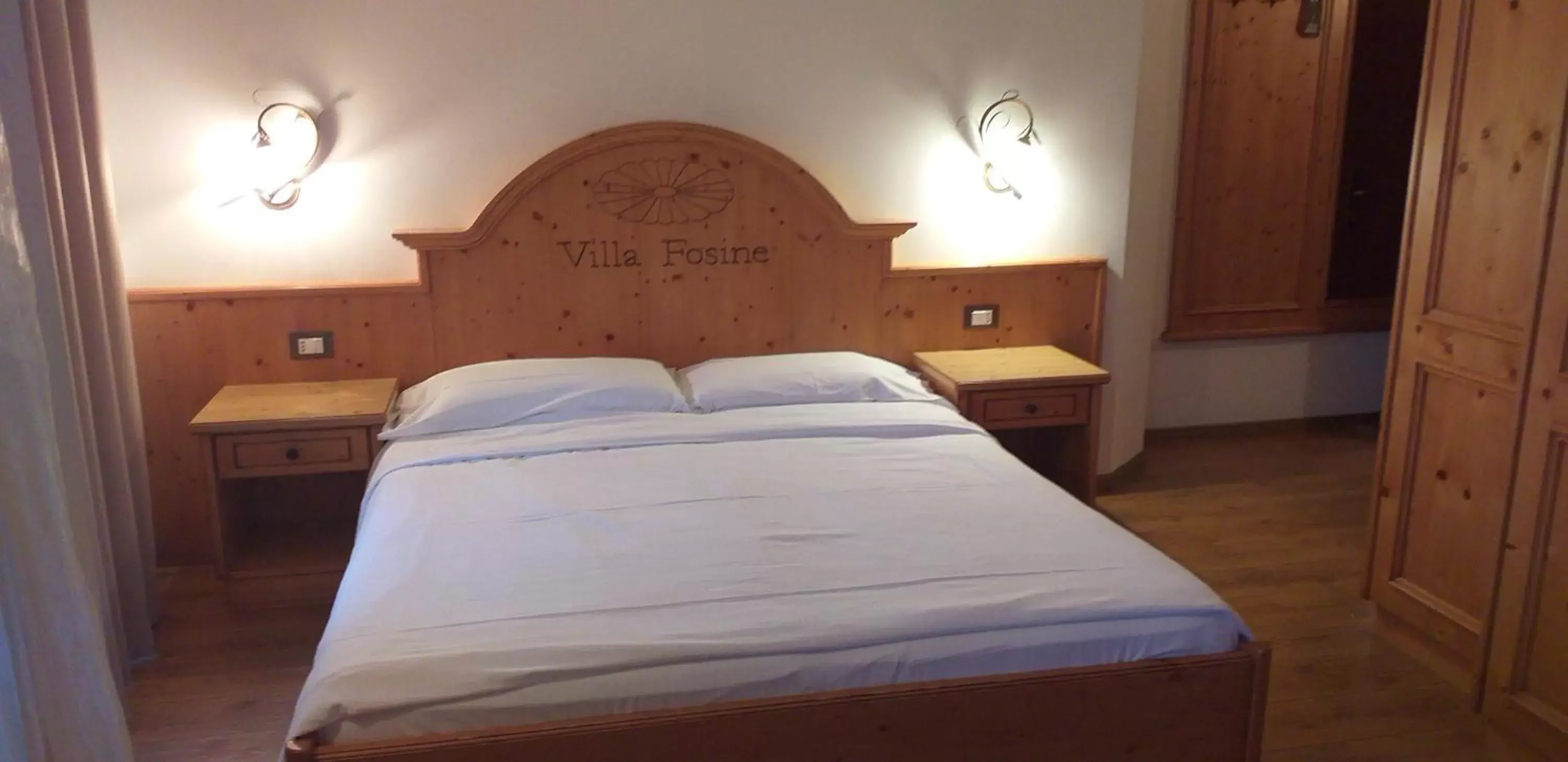 Bed in Hotel Villa Fosine