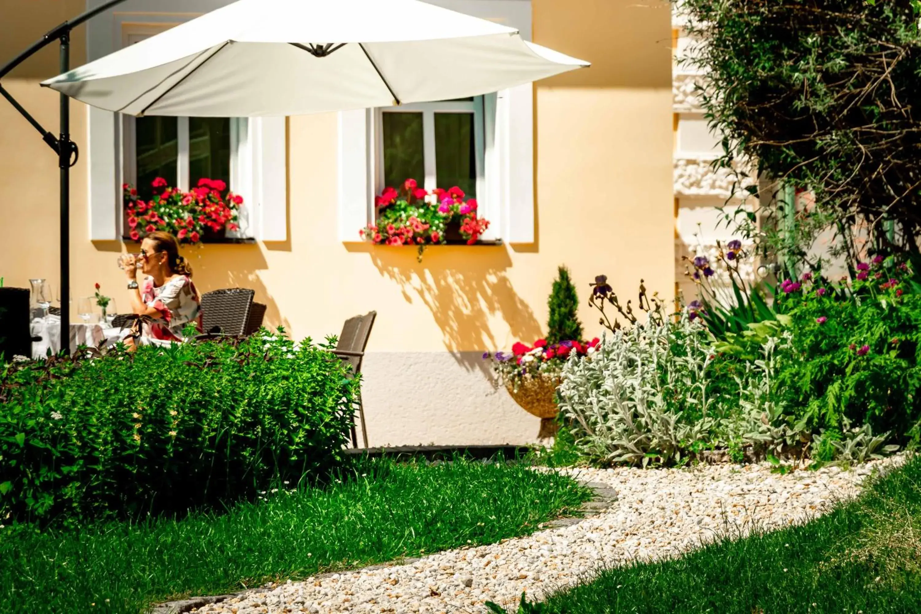 Patio, Garden in Boutique Hotel SwissHouse