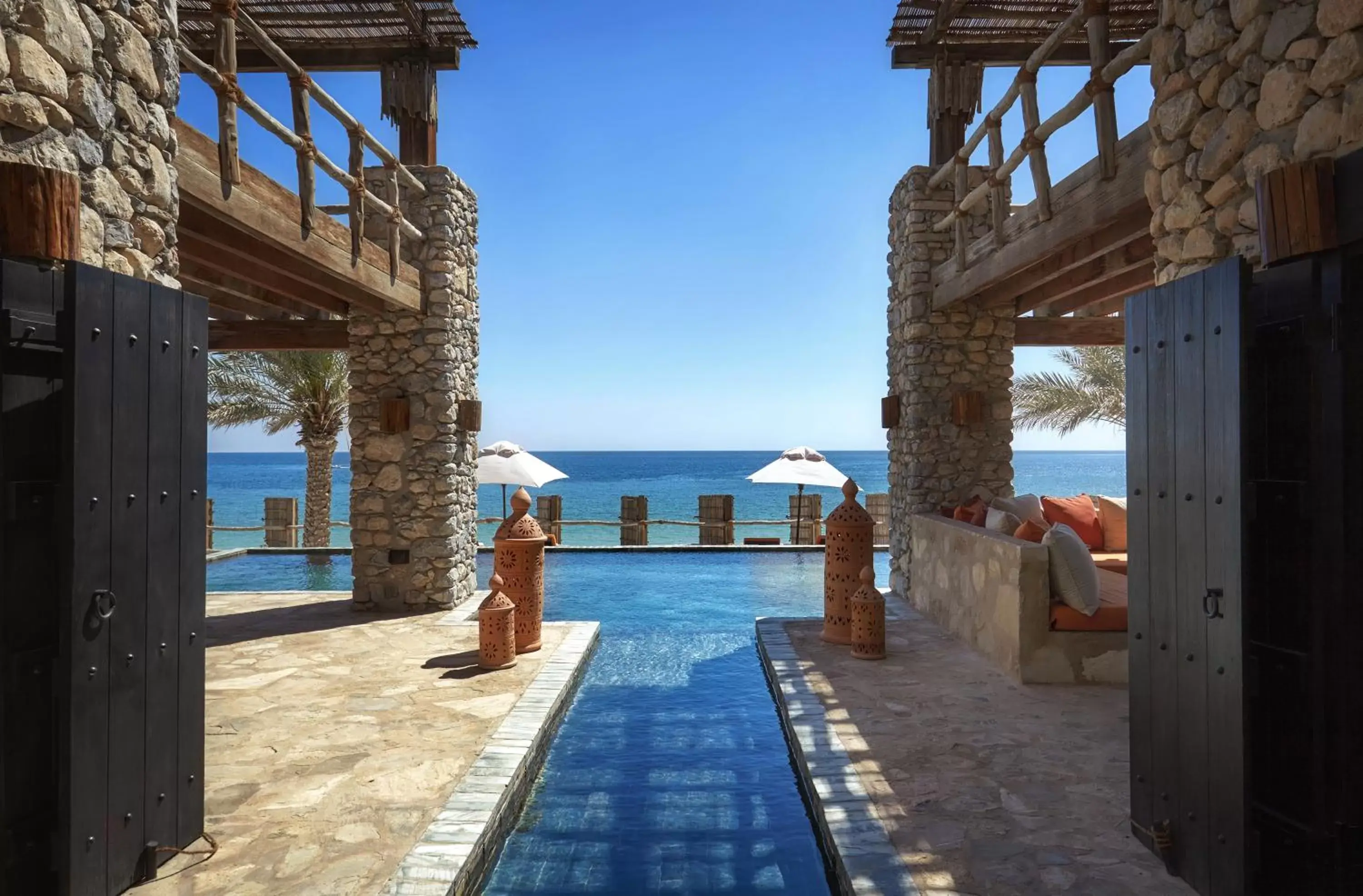 Sea view, Swimming Pool in Six Senses Zighy Bay