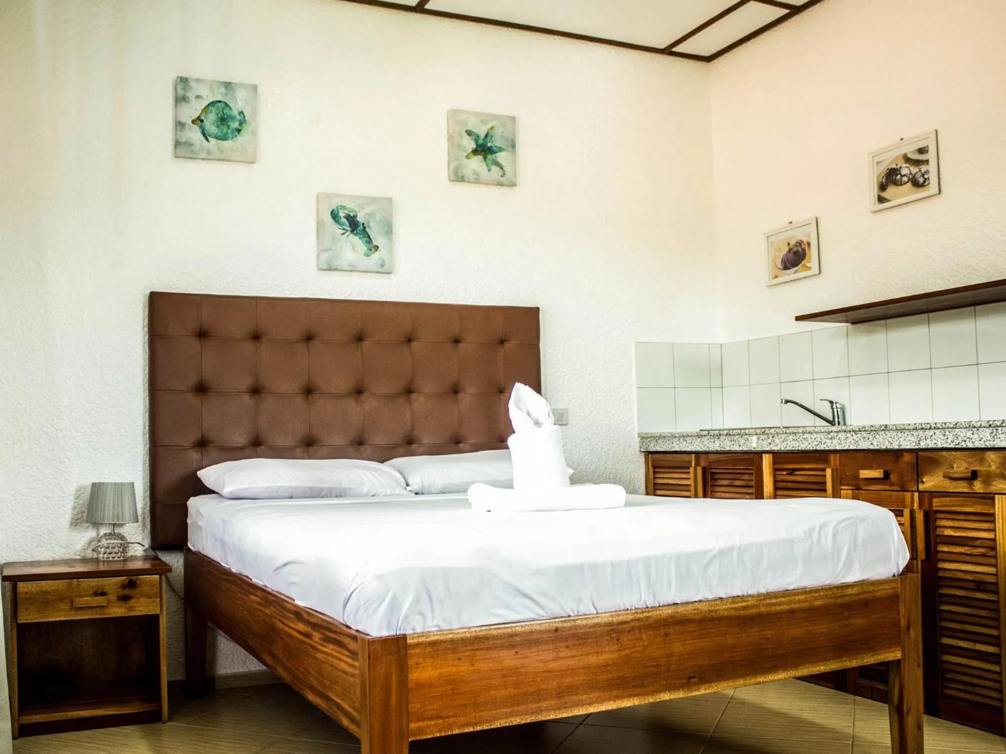 Bed in Jugalis Hotel and Restaurant