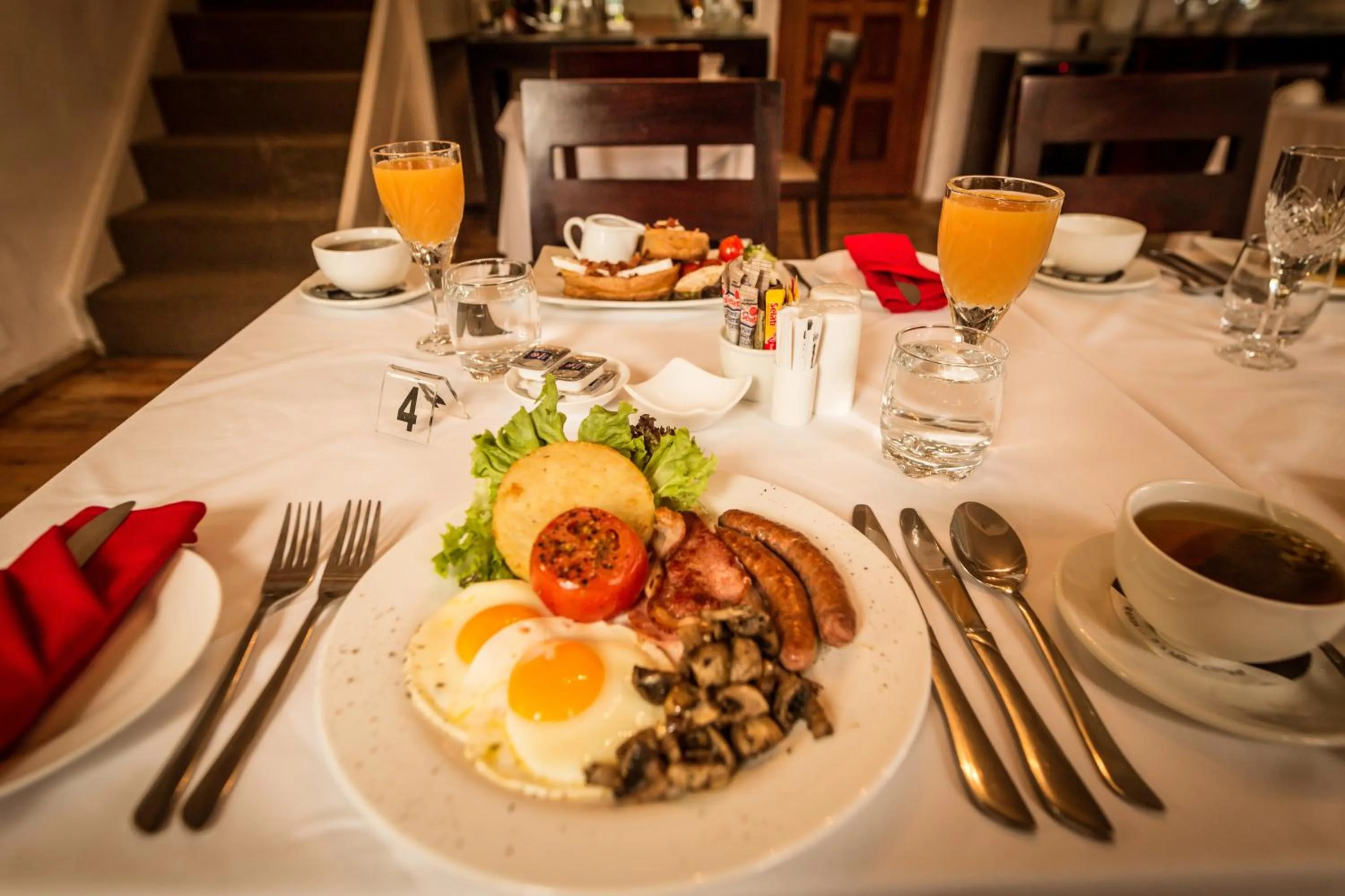 Continental breakfast in Point B Guest House -Sustainable Solar Energy