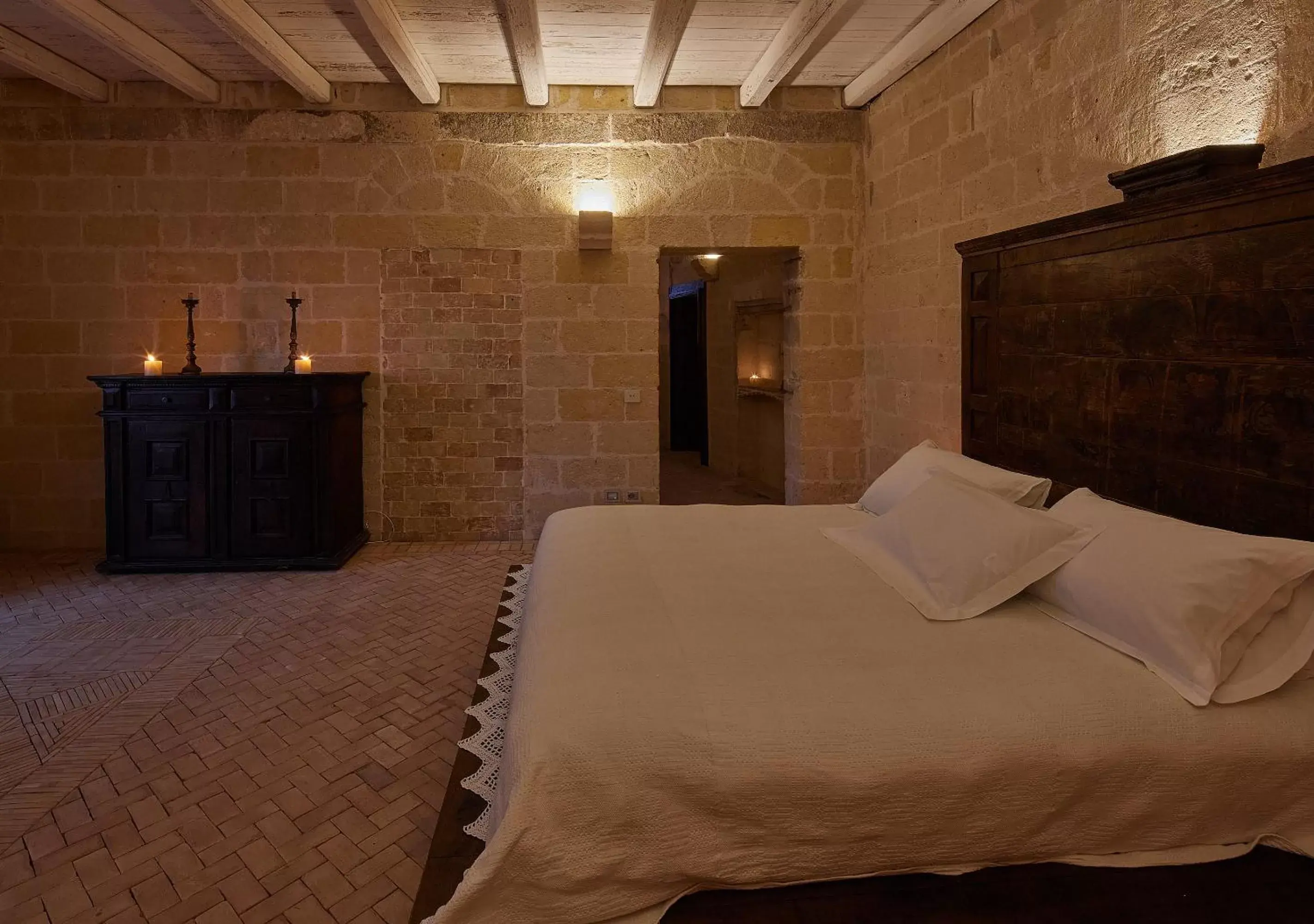 Bed in Sextantio Le Grotte Della Civita