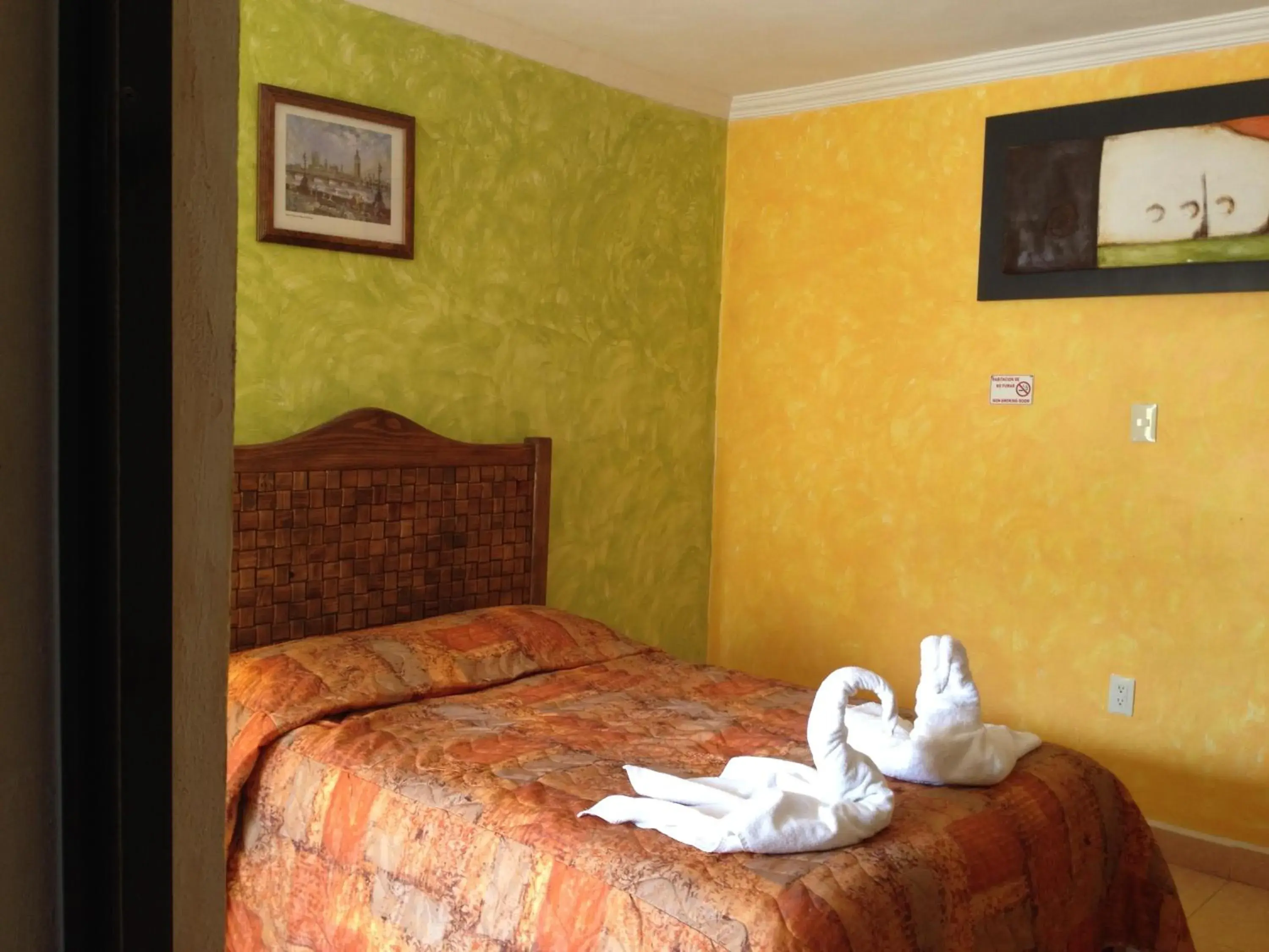 Bed in Terracota Corner Rooms